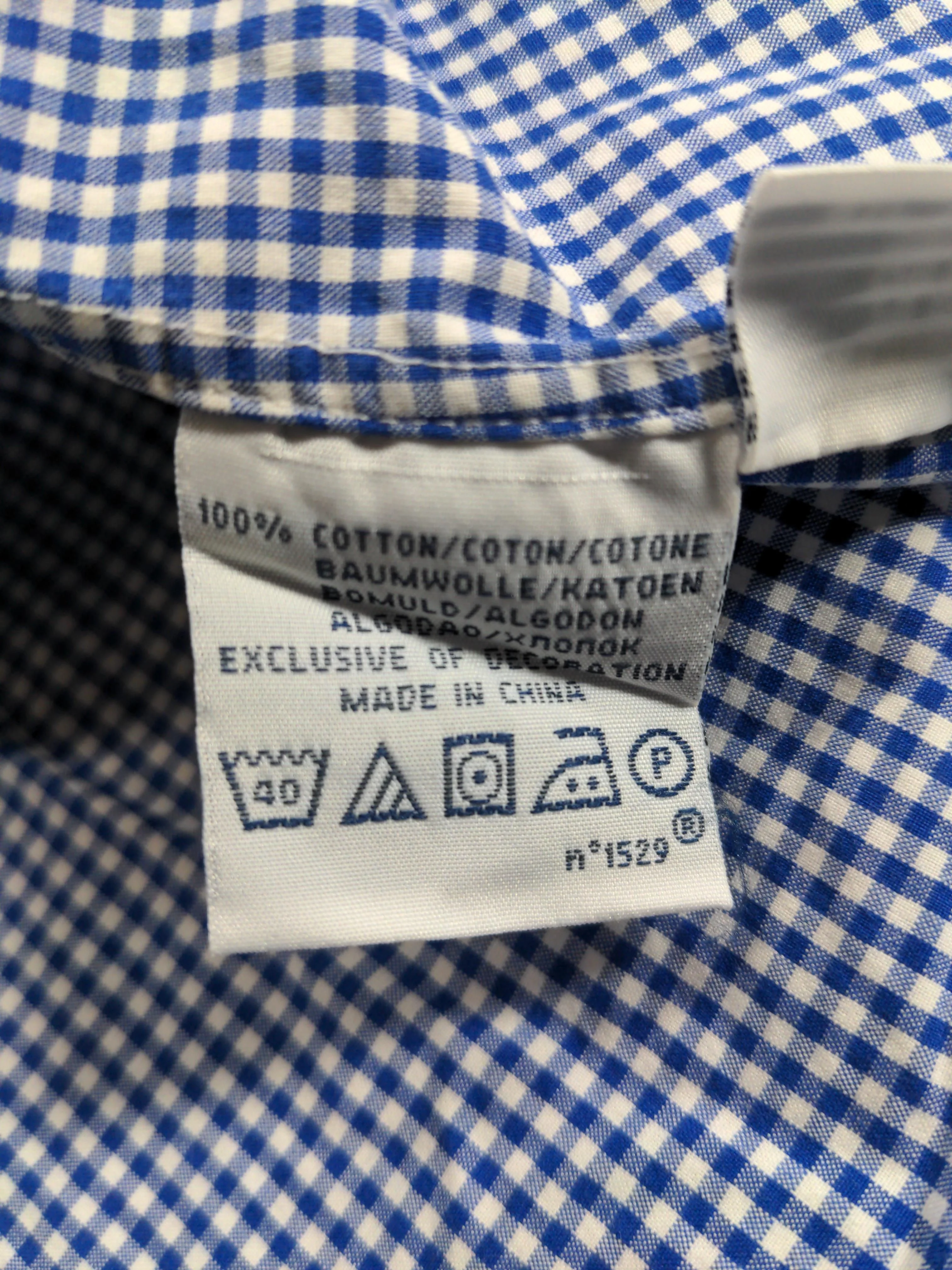 Ralph Lauren Men's Shirt XL Blue Checkered 100% Cotton Basic - Image 6