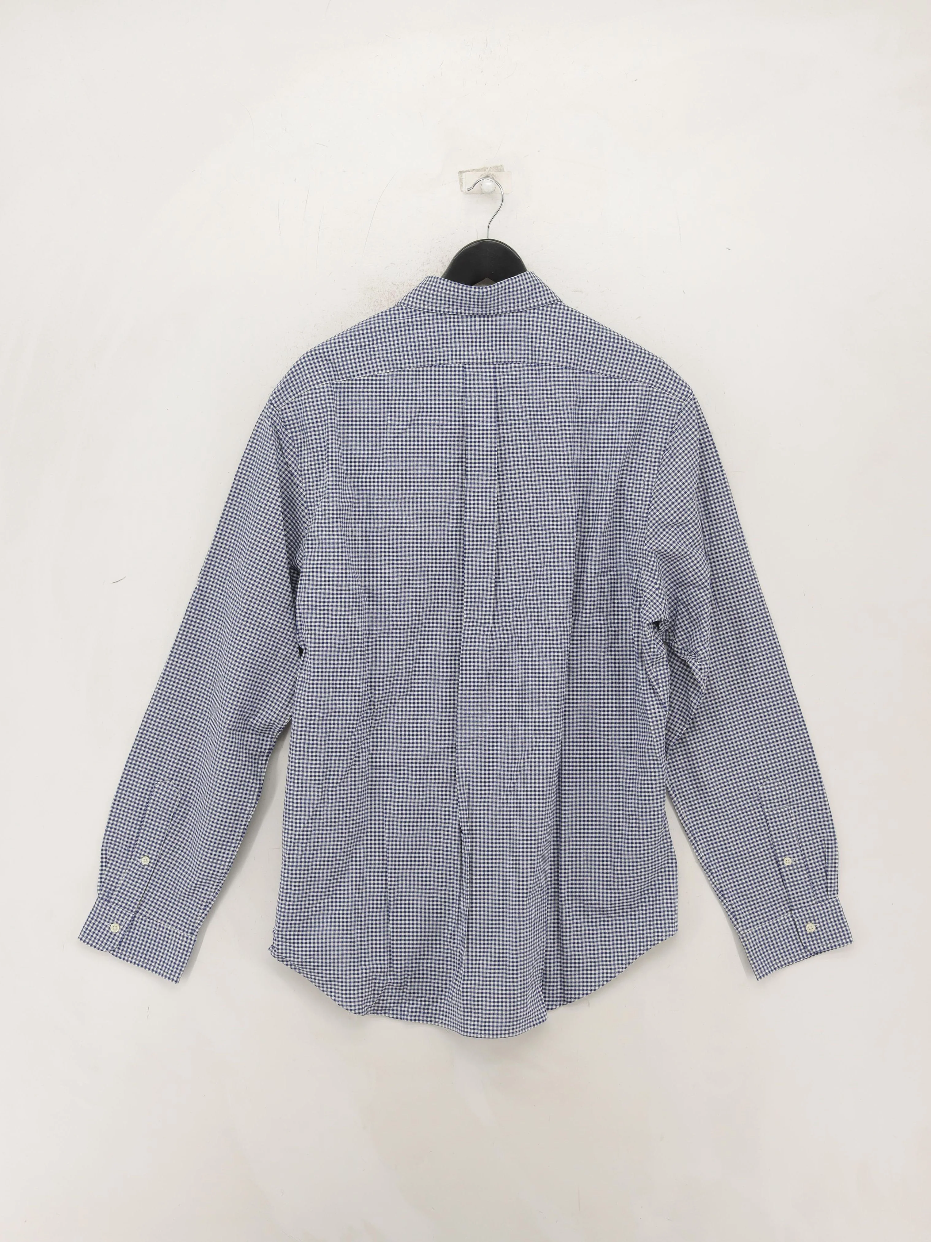 Ralph Lauren Men's Shirt XL Blue Checkered Cotton with Elastane Basic - Image 2