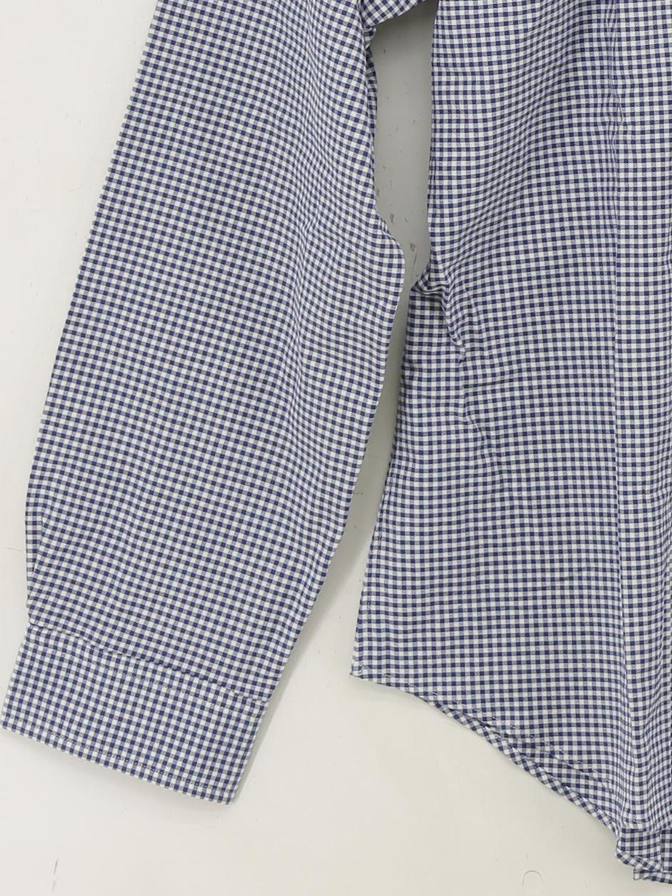 Ralph Lauren Men's Shirt XL Blue Checkered Cotton with Elastane Basic - Image 4