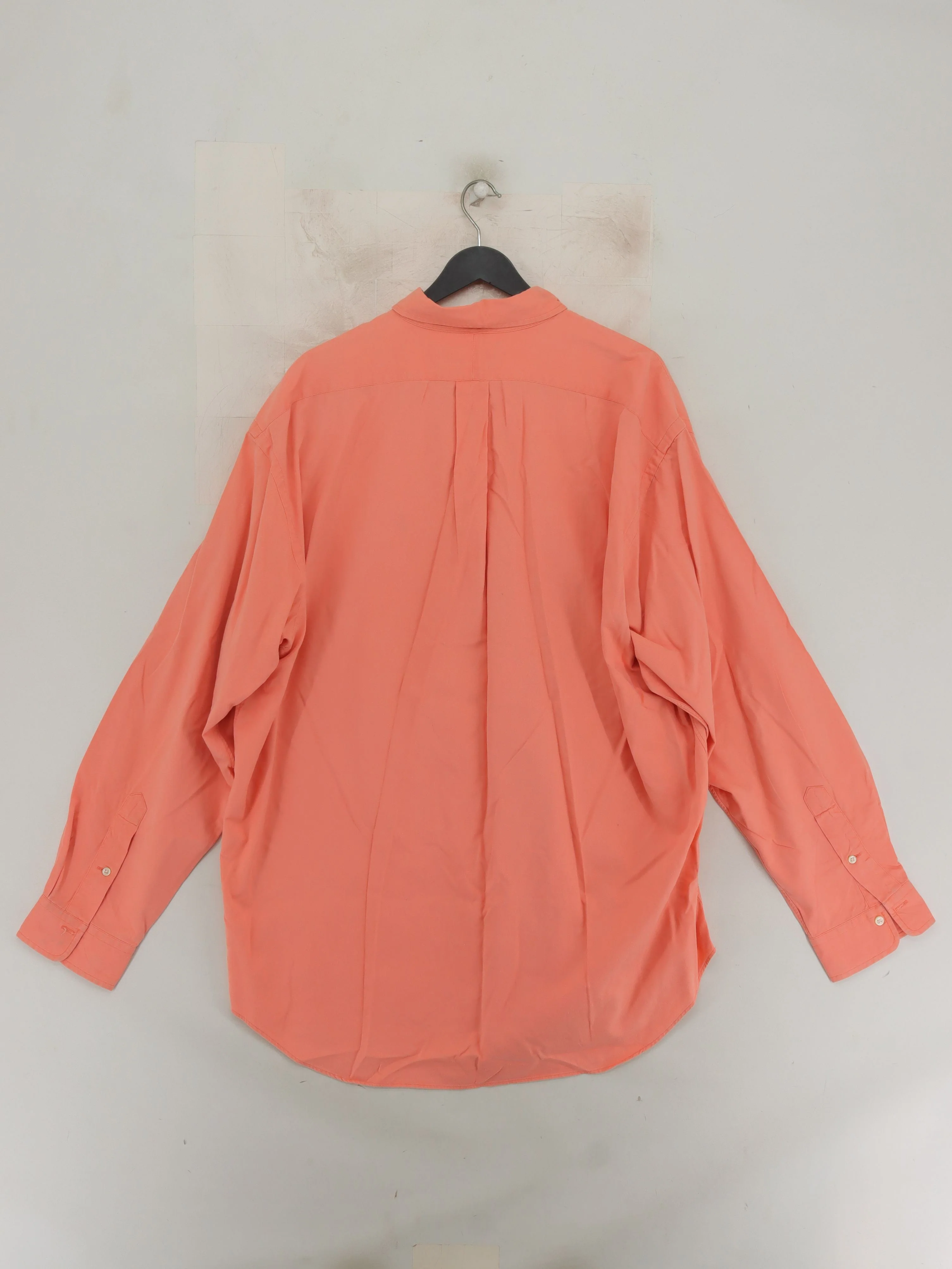 Ralph Lauren Men's Shirt XL Orange 100% Cotton Basic - Image 2