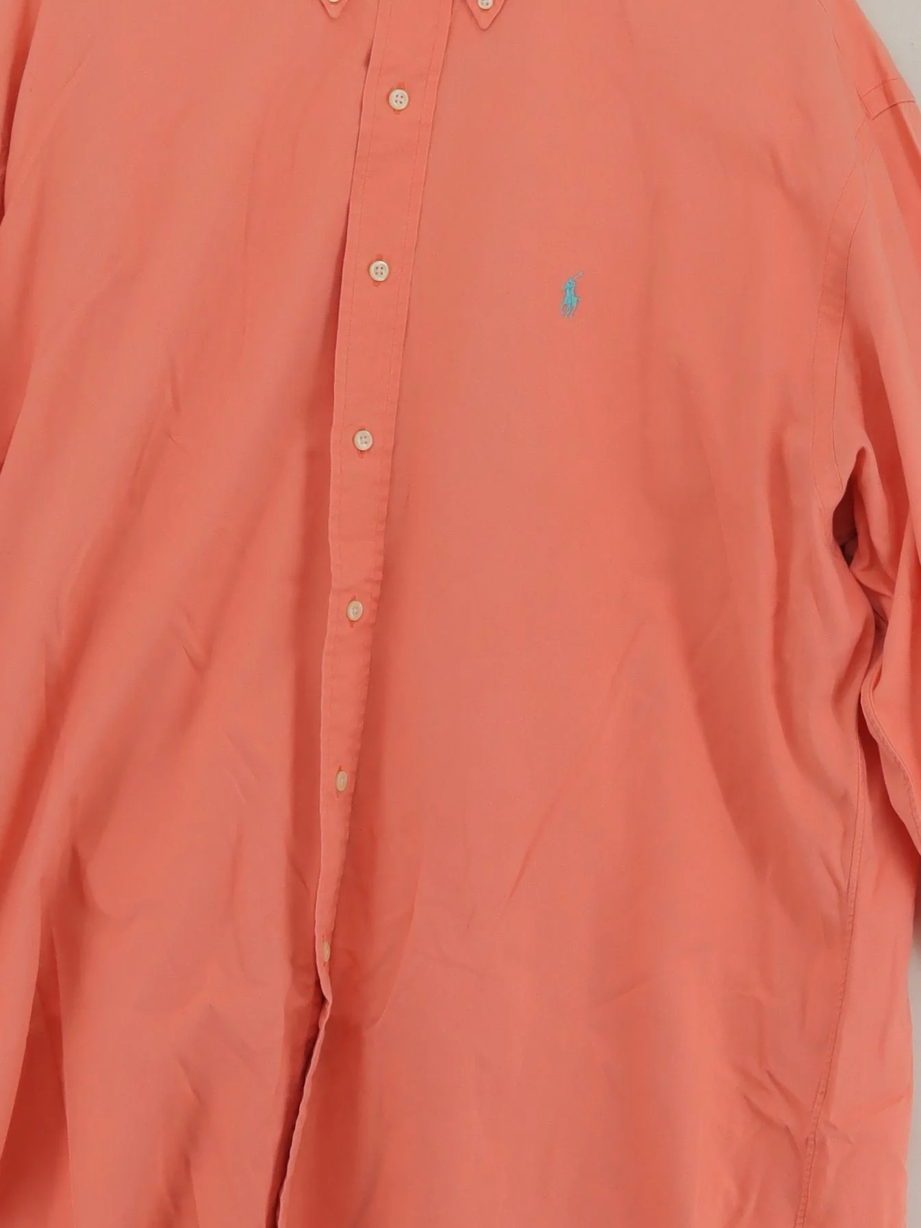Ralph Lauren Men's Shirt XL Orange 100% Cotton Basic - Image 3