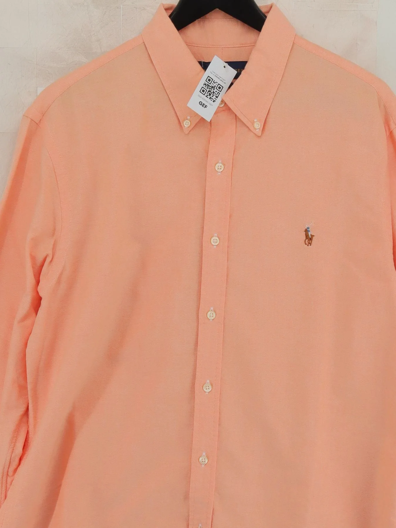 Ralph Lauren Men's Shirt XL Orange 100% Other Basic - Image 3