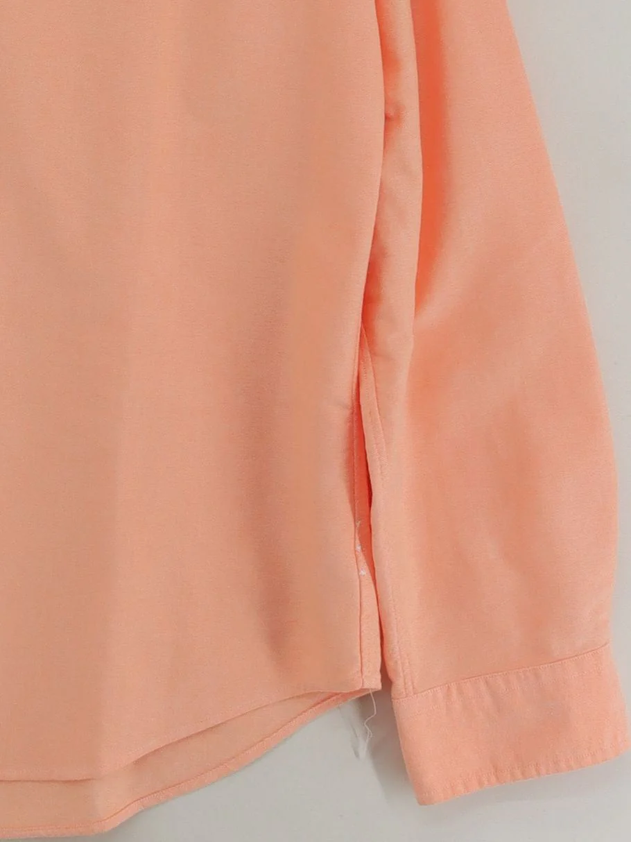 Ralph Lauren Men's Shirt XL Orange 100% Other Basic - Image 4