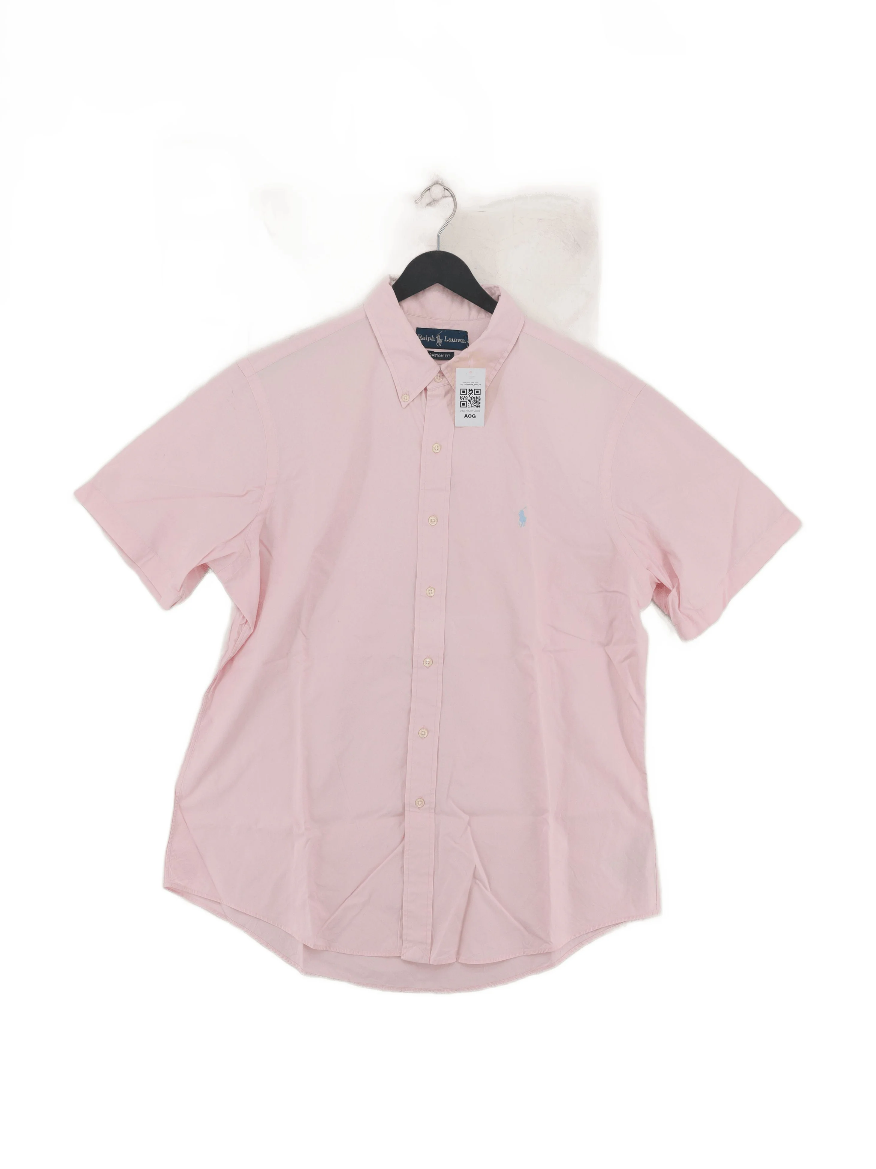 Ralph Lauren Men's Shirt XL Pink 100% Cotton Basic