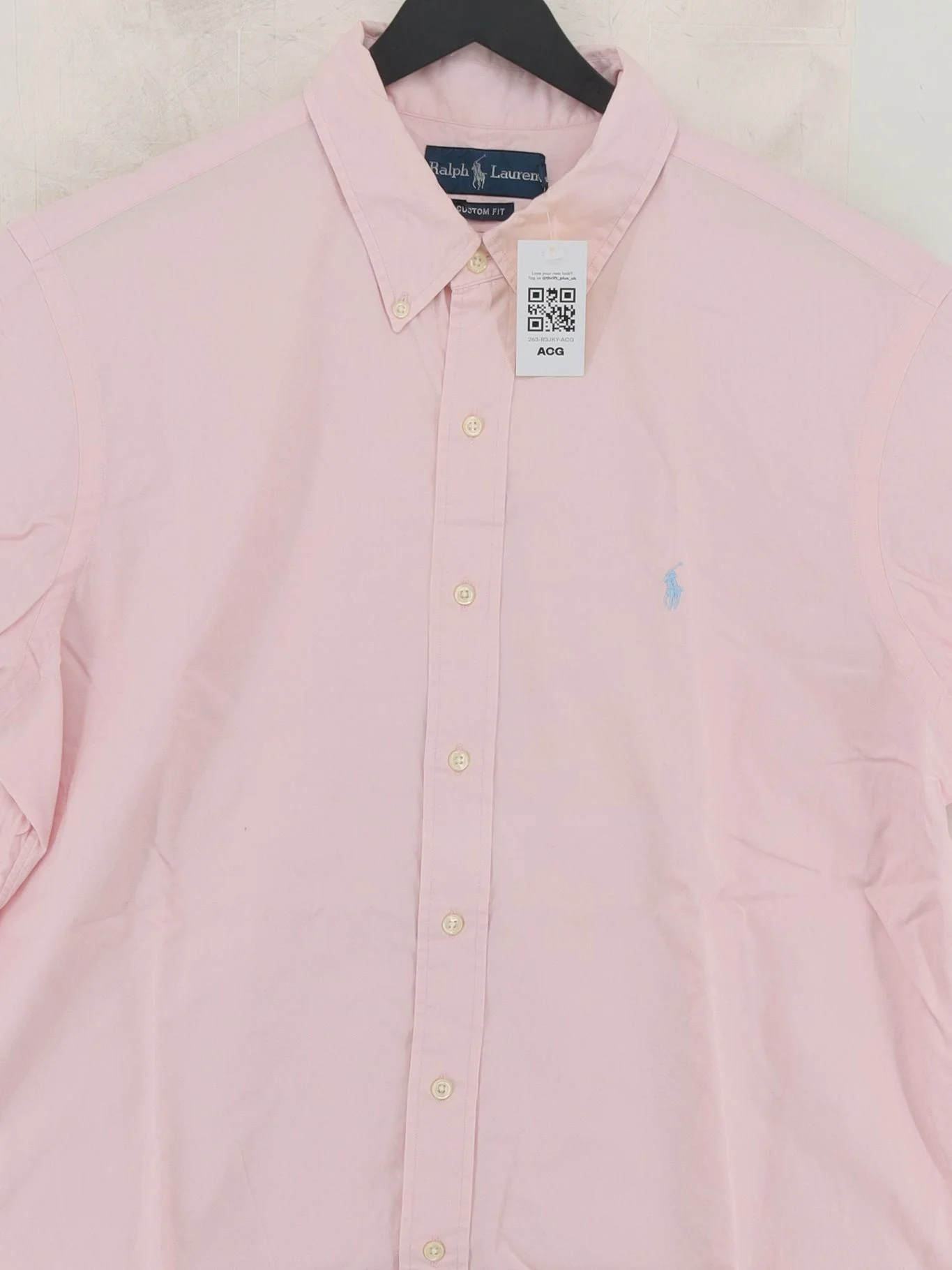 Ralph Lauren Men's Shirt XL Pink 100% Cotton Basic - Image 3