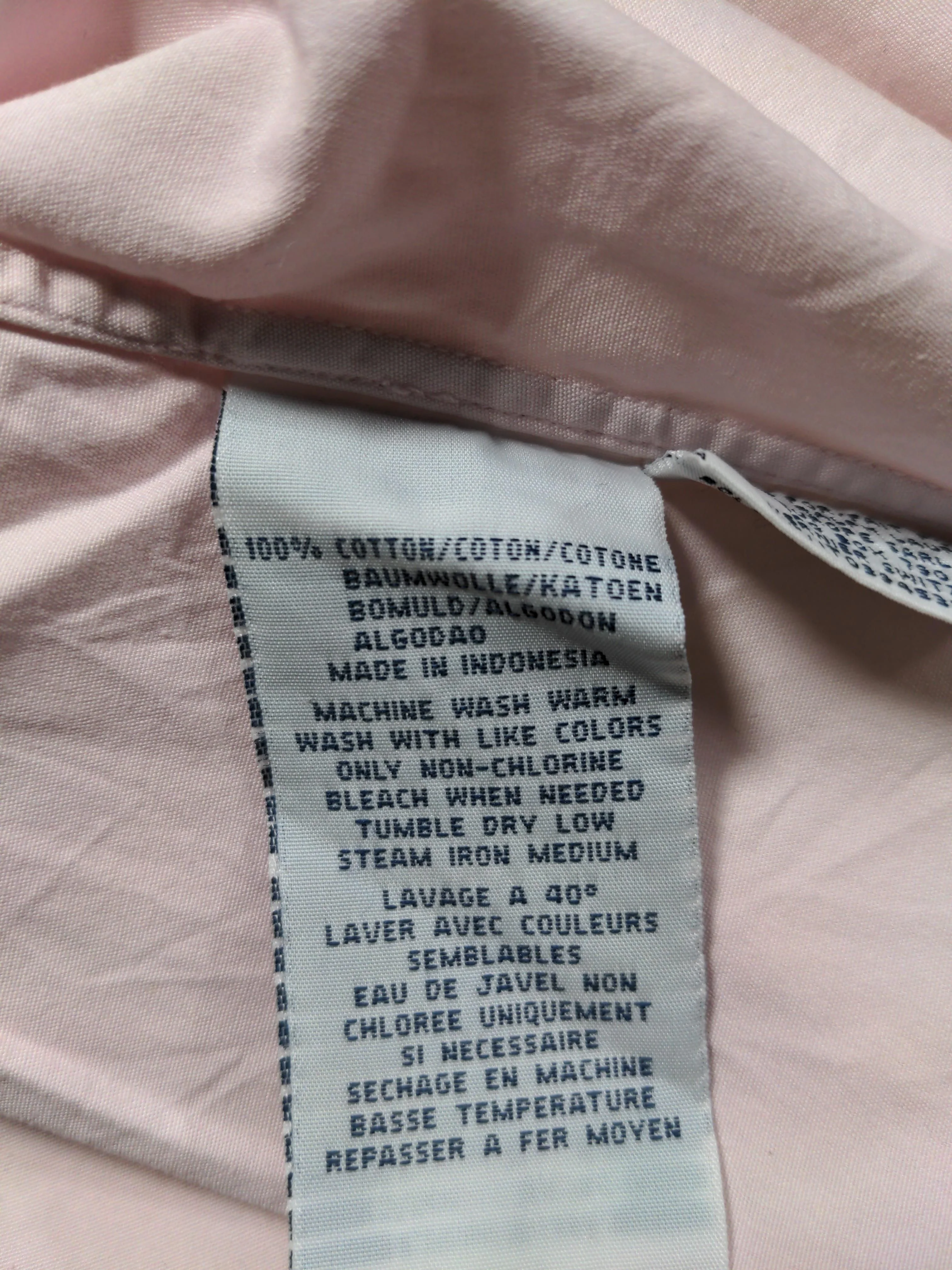 Ralph Lauren Men's Shirt XL Pink 100% Cotton Basic - Image 7