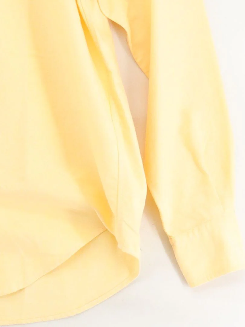 Ralph Lauren Men's Shirt XL Yellow 100% Cotton Basic - Image 4
