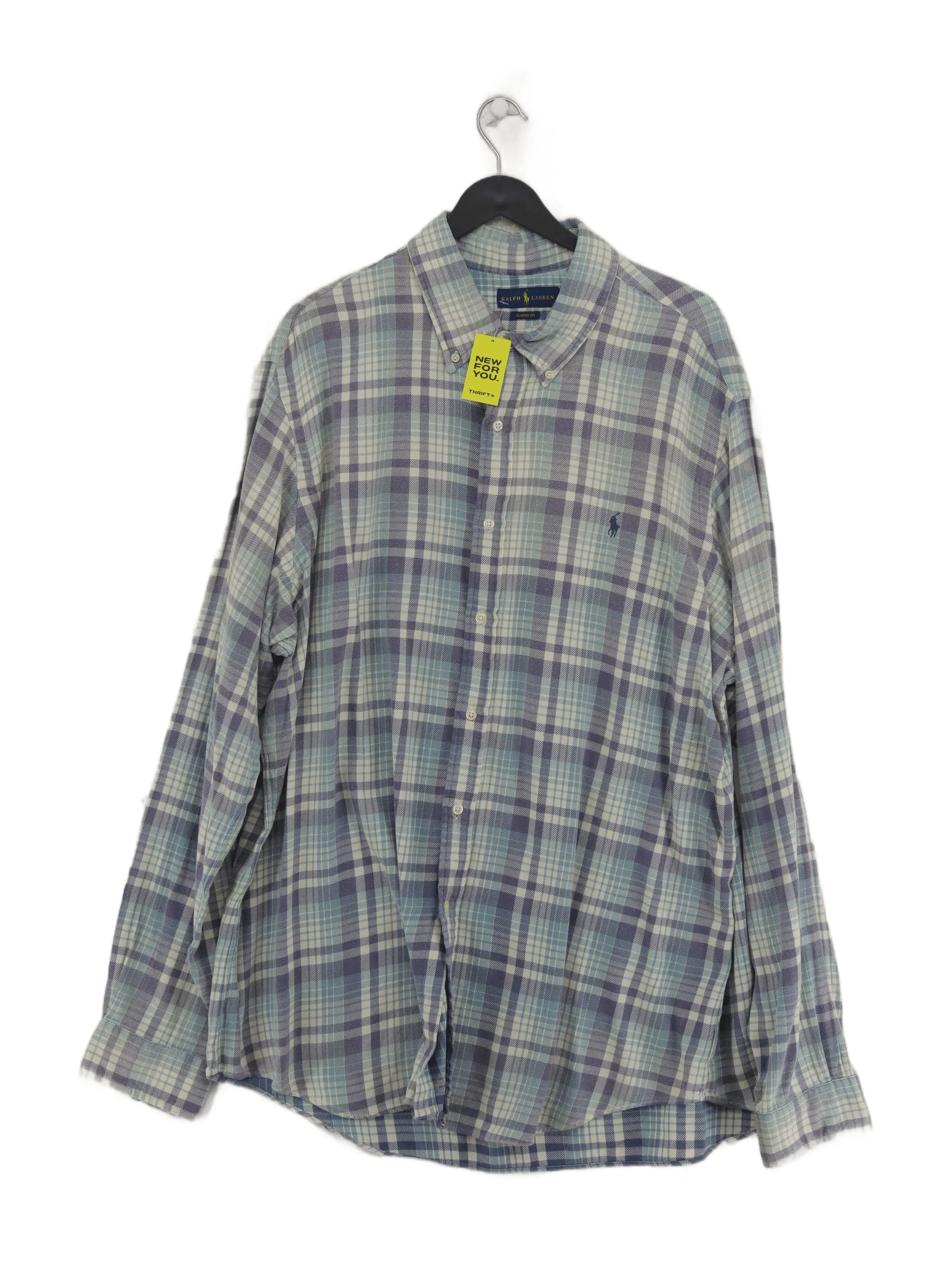 Ralph Lauren Men's Shirt XXL Multi Checkered 100% Cotton Basic