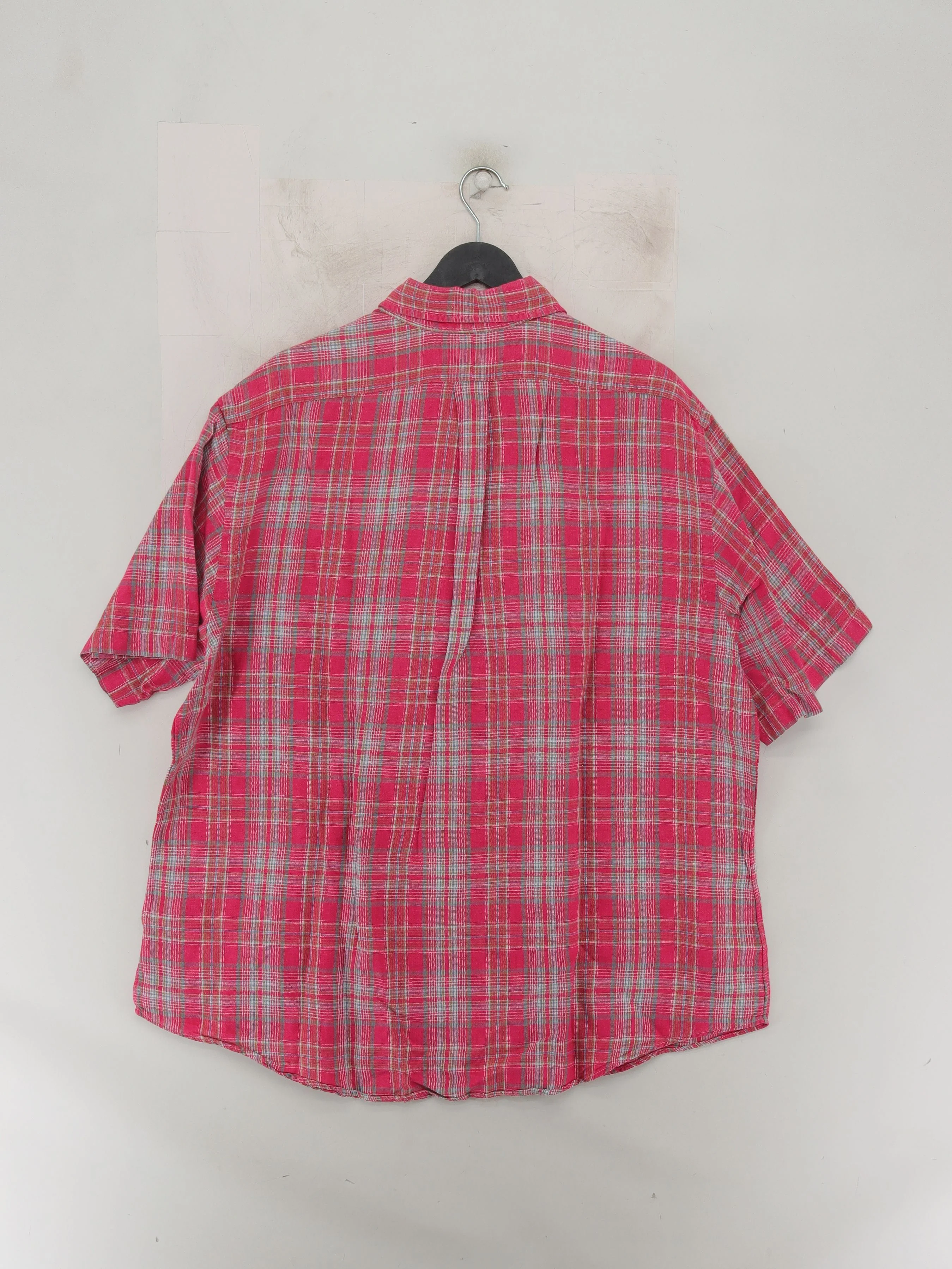 Ralph Lauren Men's Shirt XXL Red Checkered 100% Linen Basic - Image 2