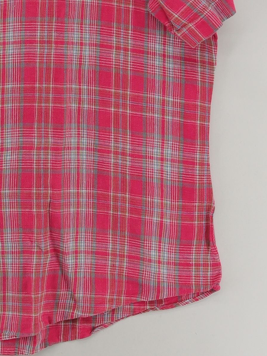 Ralph Lauren Men's Shirt XXL Red Checkered 100% Linen Basic - Image 4