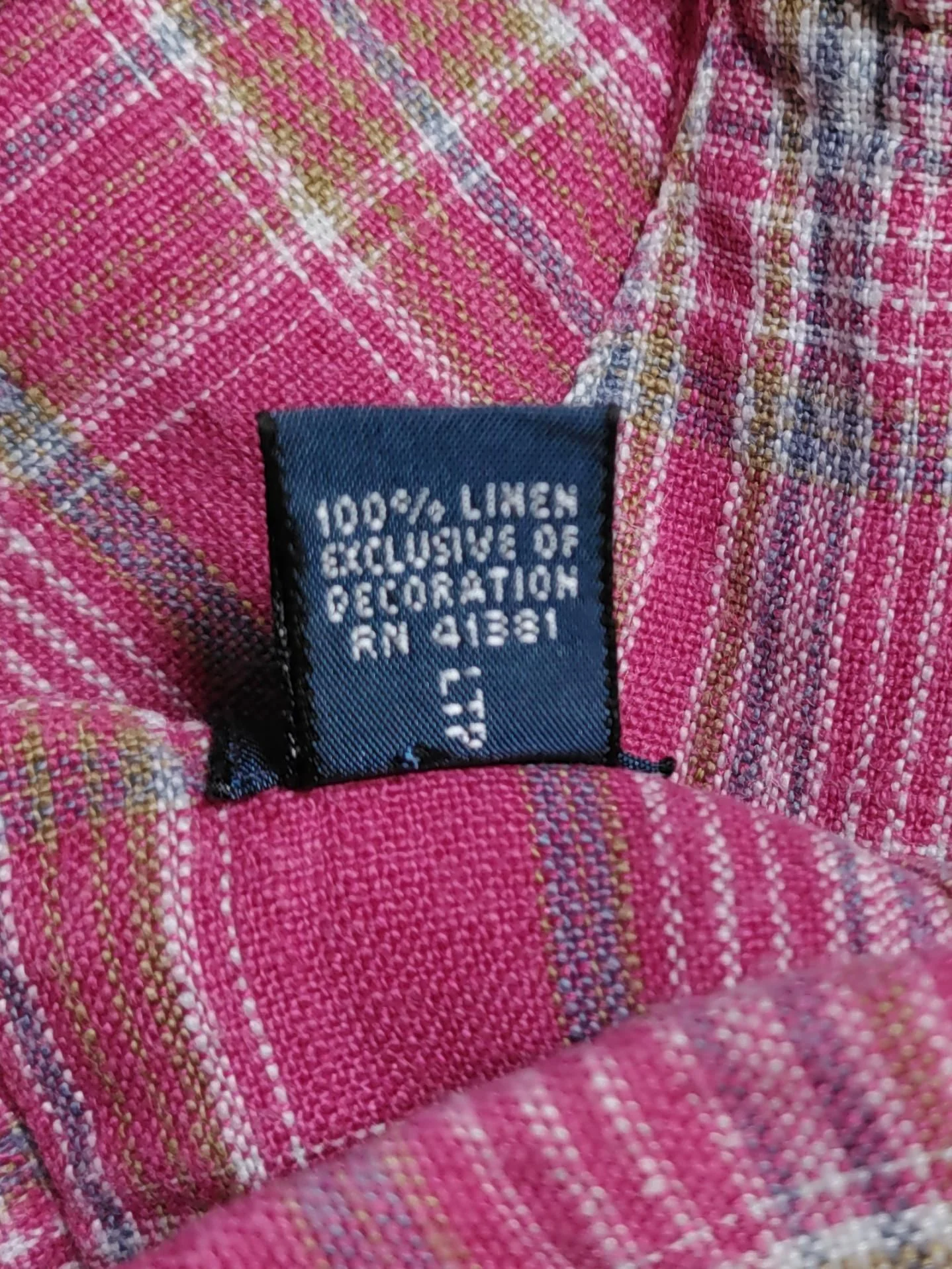 Ralph Lauren Men's Shirt XXL Red Checkered 100% Linen Basic - Image 6