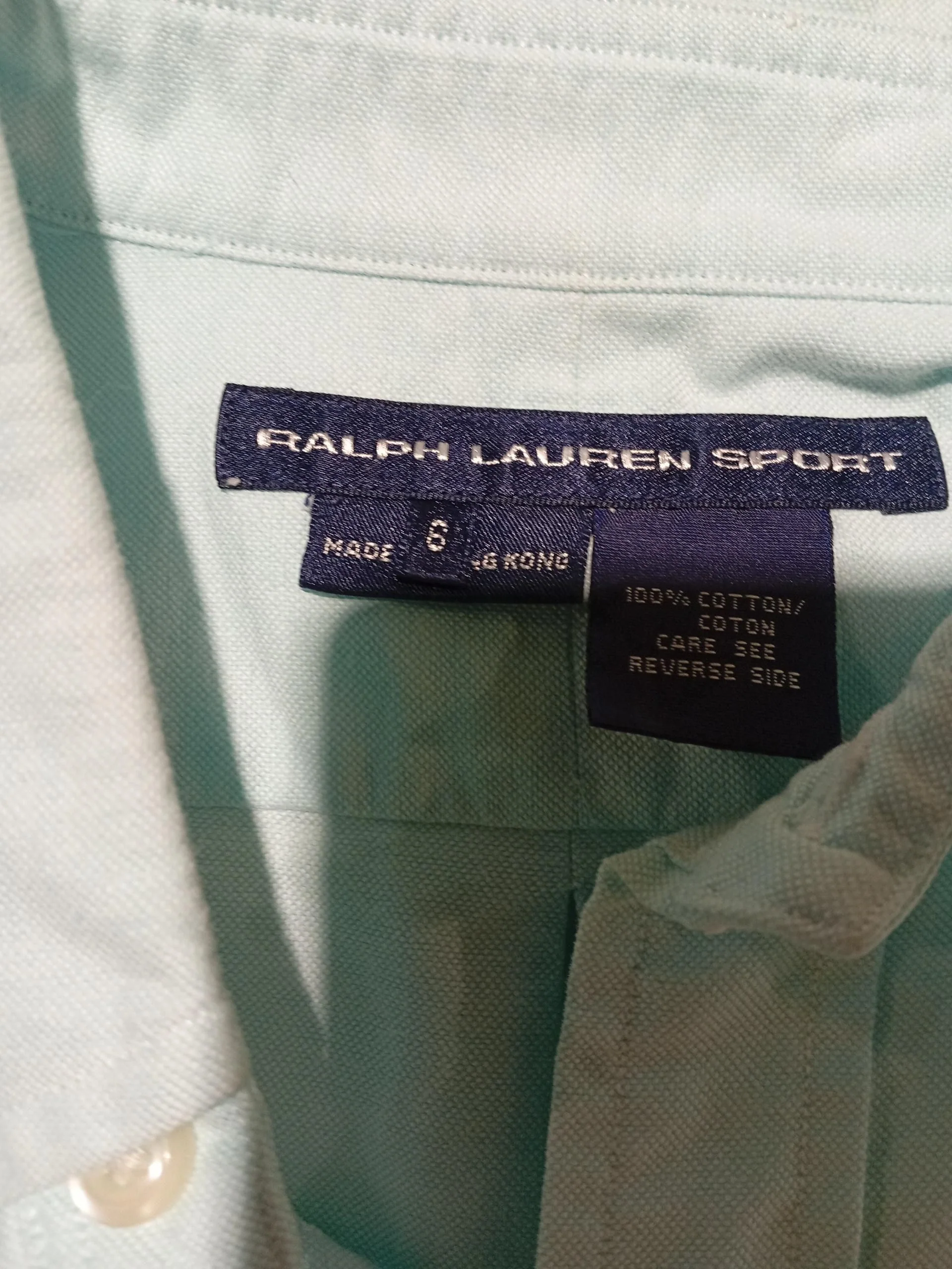 Ralph Lauren Men's Shirt XXXL Blue 100% Cotton Basic - Image 5