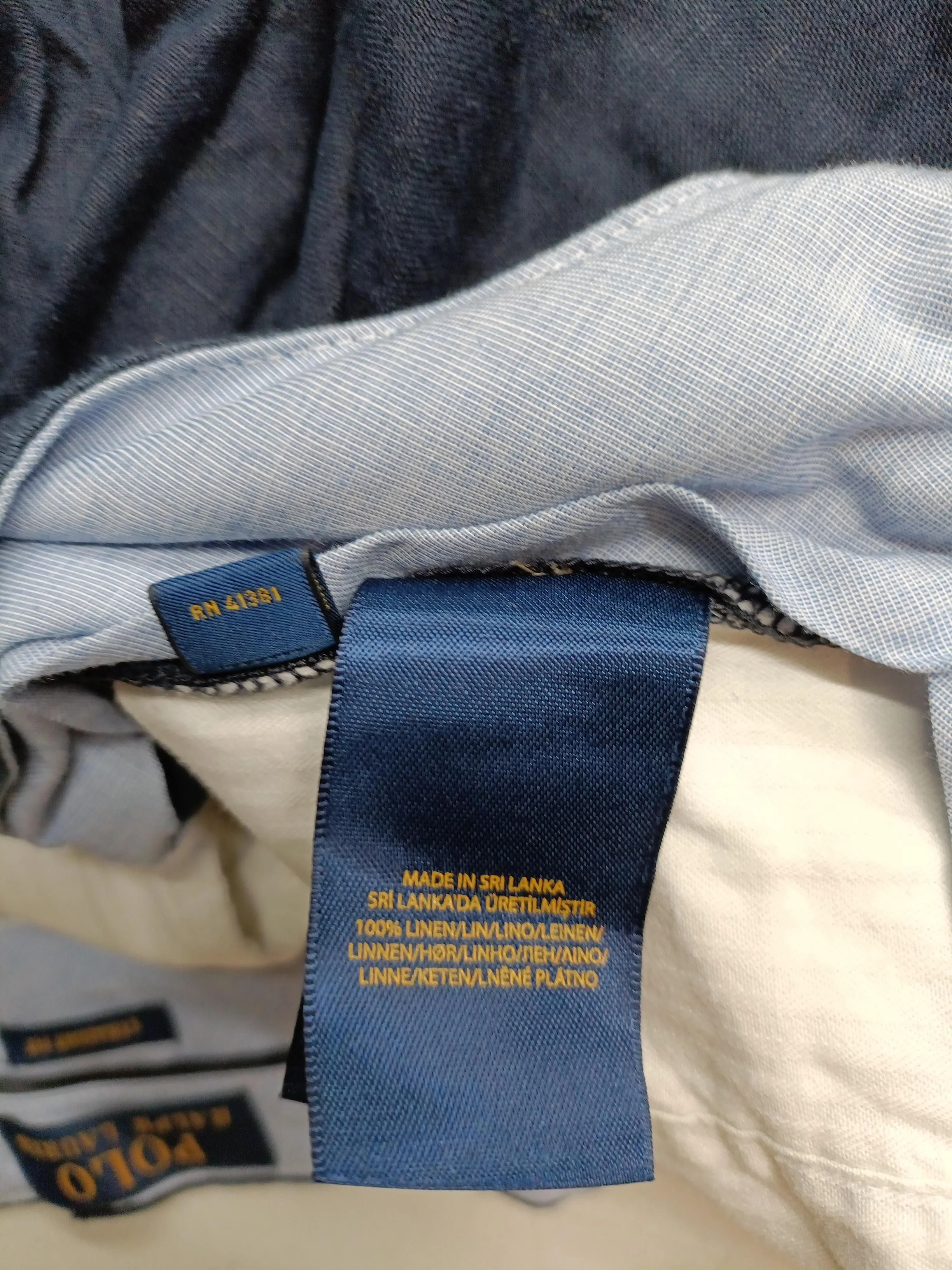 Ralph Lauren Men's Shorts W 32 in Blue 100% Linen Chino - Image 6