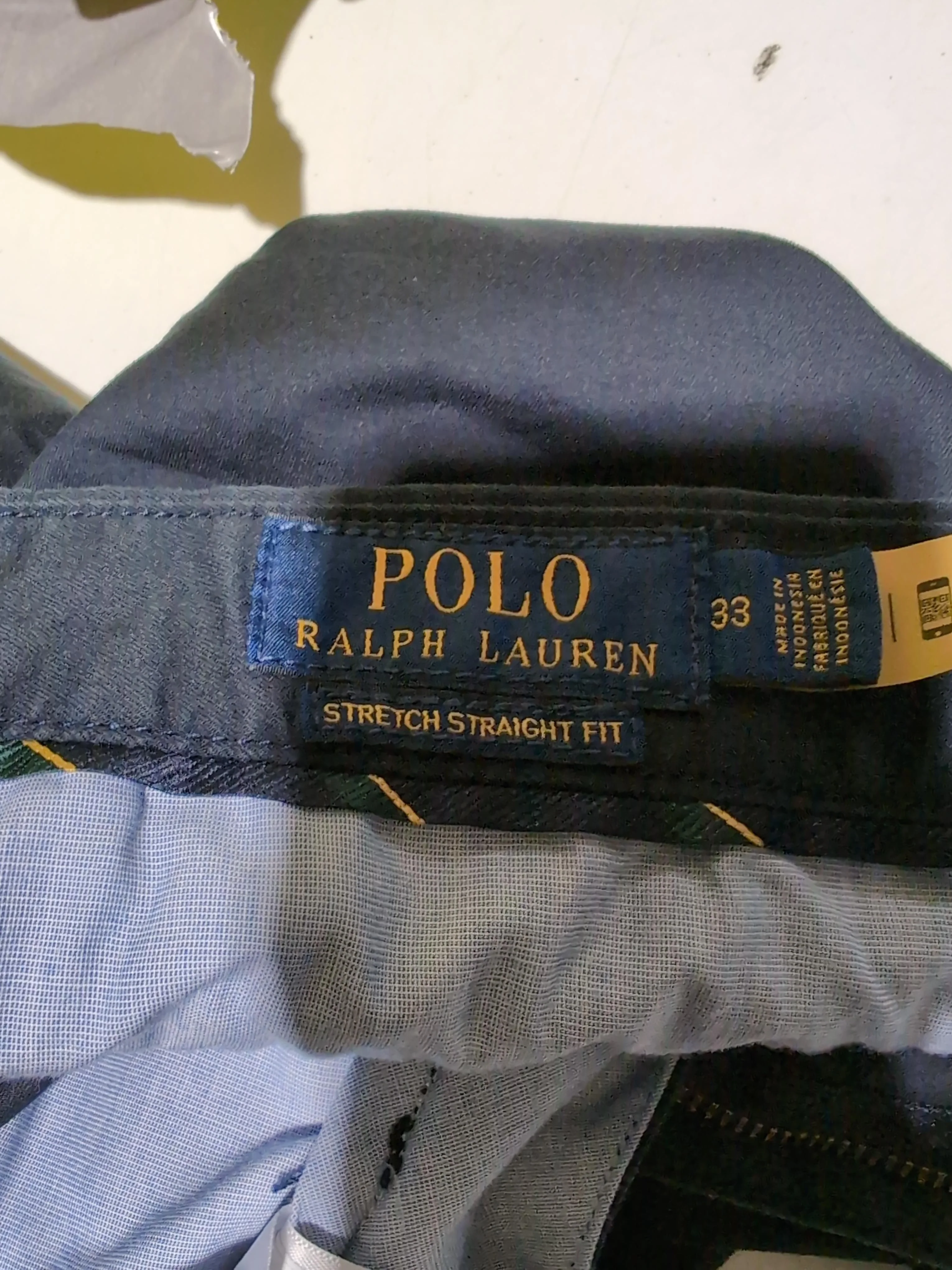 Ralph Lauren Men's Shorts W 33 in Black Cotton with Polyester, Elastane Chino - Image 5