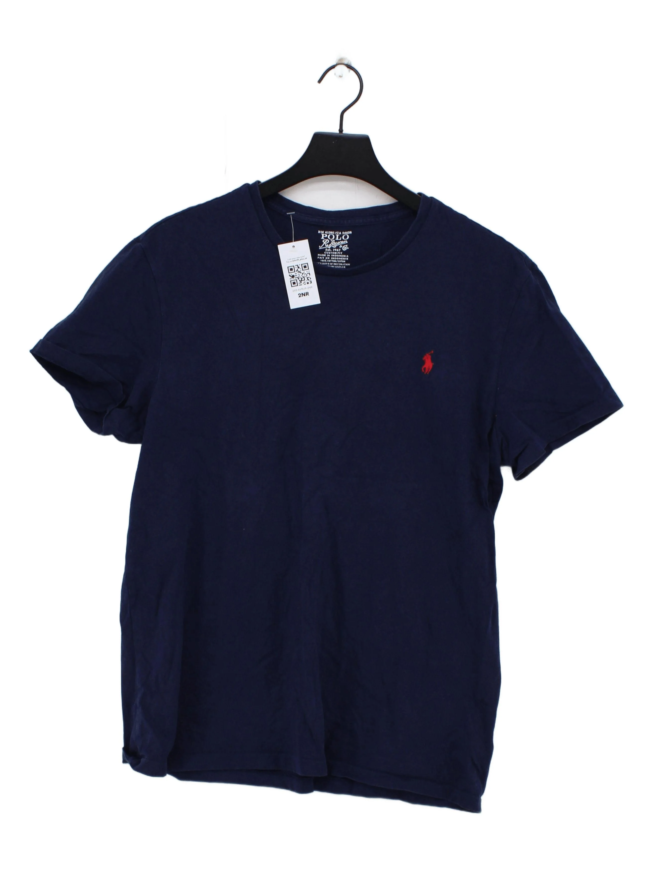 Ralph Lauren Men's T-Shirt L Blue 100% Cotton Basic