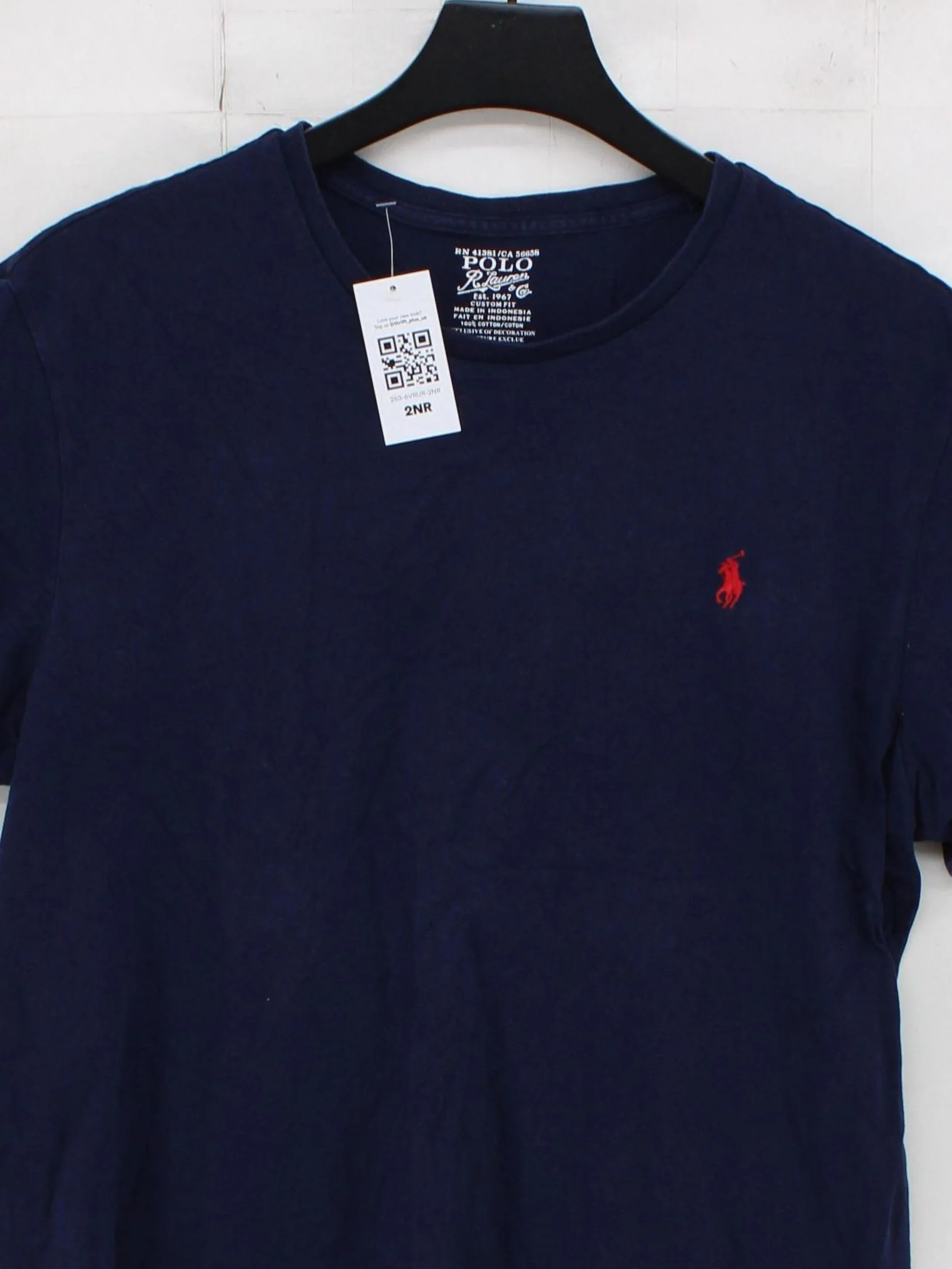 Ralph Lauren Men's T-Shirt L Blue 100% Cotton Basic - Image 3