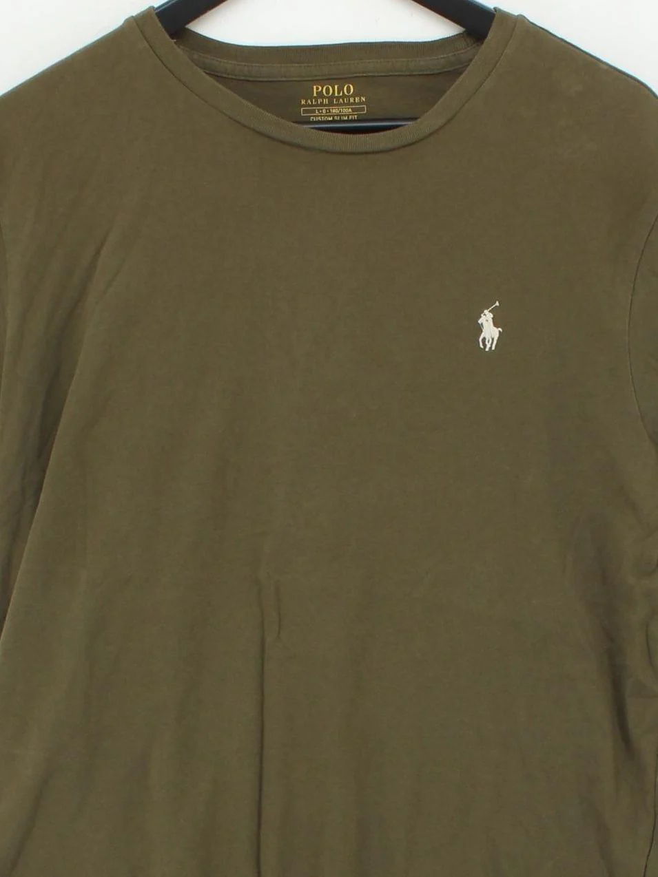 Ralph Lauren Men's T-Shirt L Green 100% Cotton Basic - Image 3