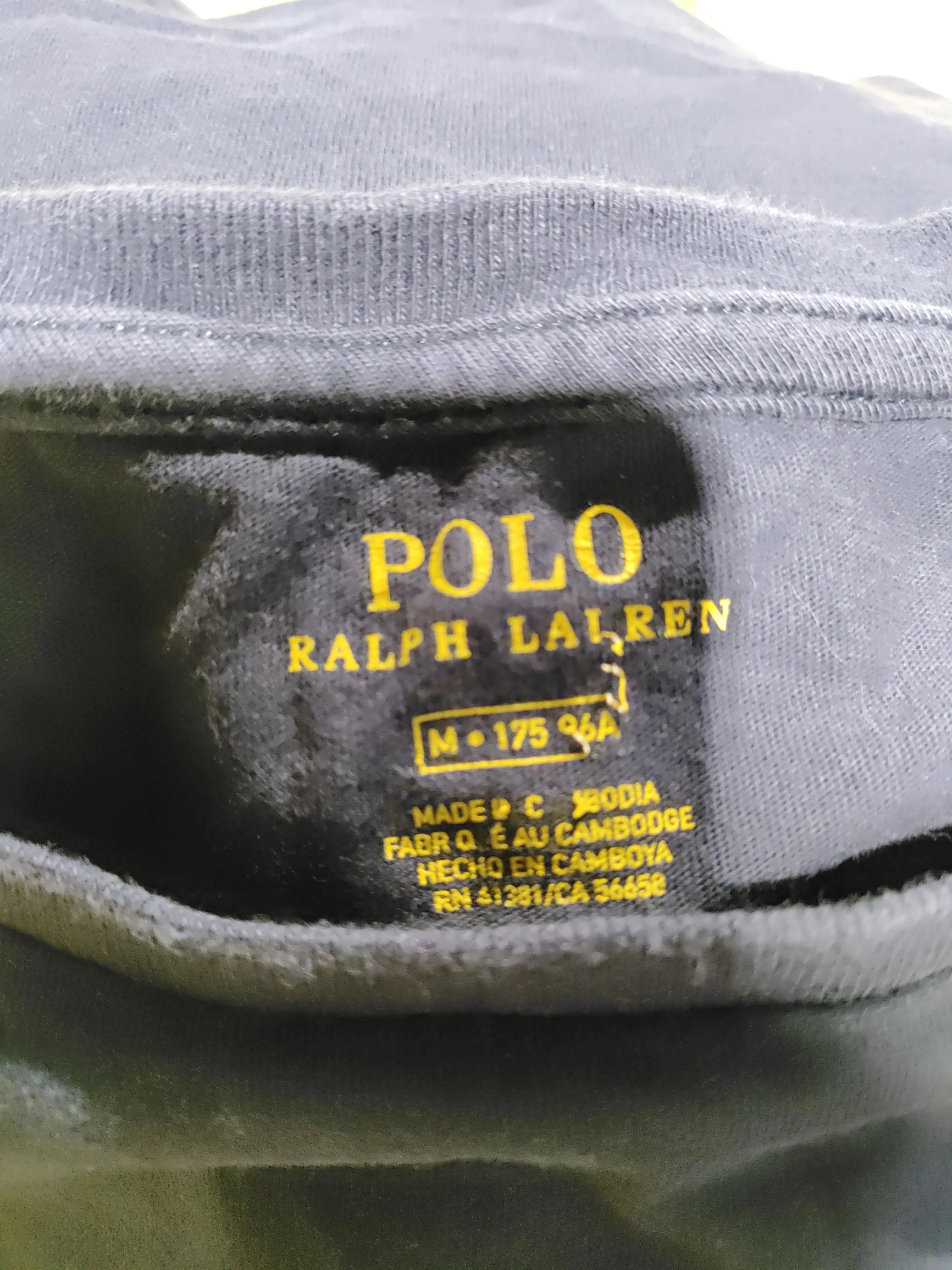 Ralph Lauren Men's T-Shirt M Blue 100% Cotton Basic - Image 5