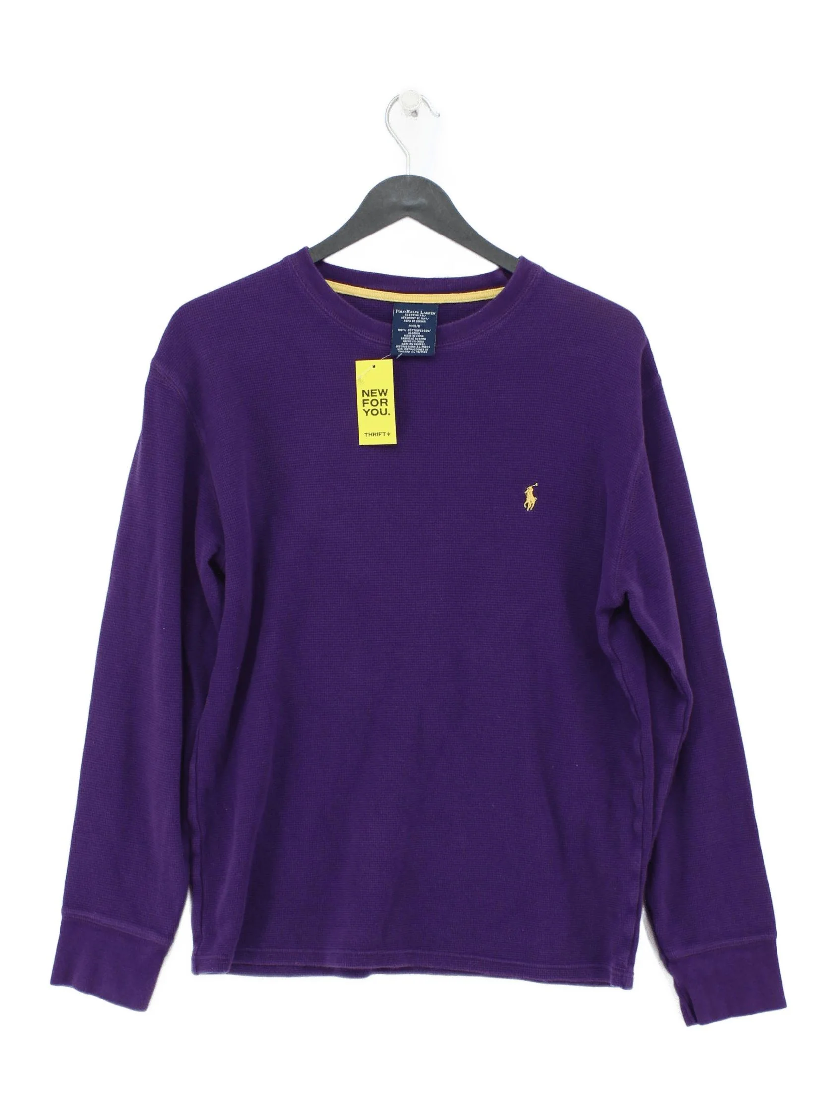 Ralph Lauren Men's T-Shirt M Purple 100% Cotton Basic