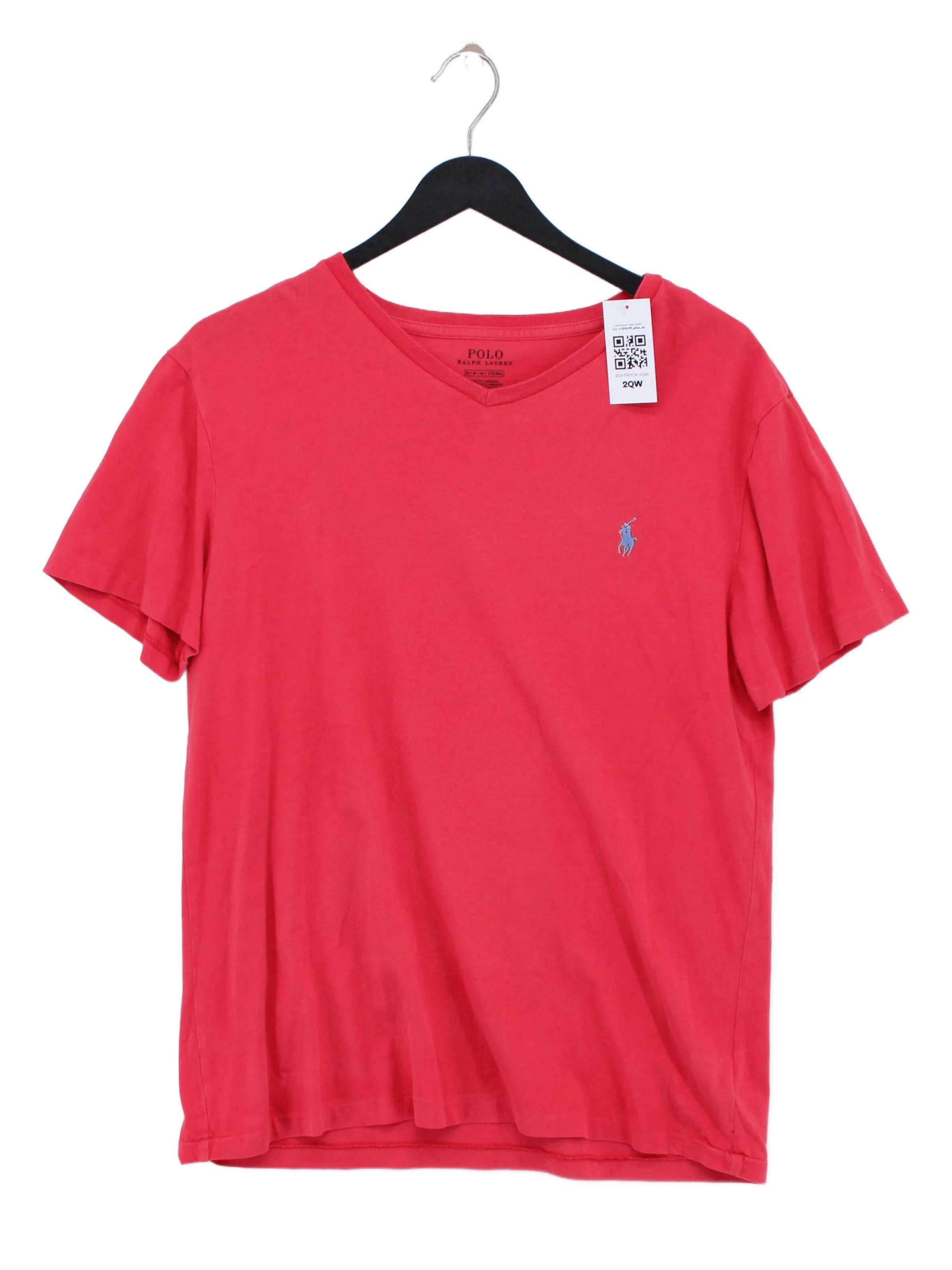 Ralph Lauren Men's T-Shirt M Red 100% Cotton Basic