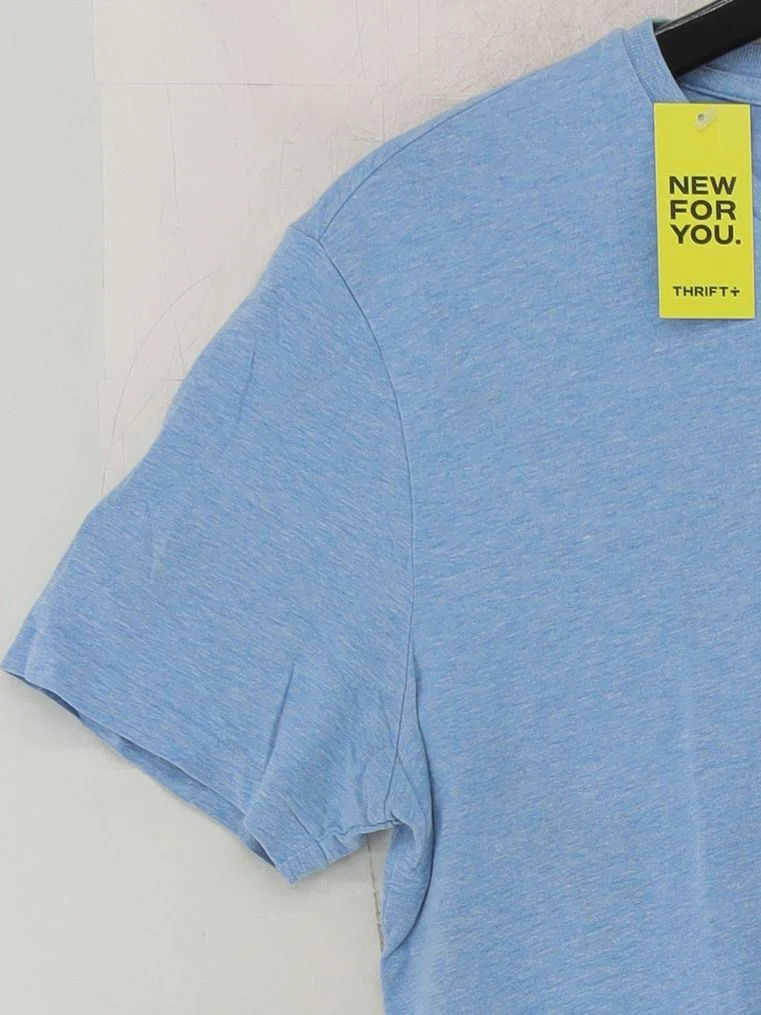 Ralph Lauren Men's T-Shirt S Blue 100% Cotton Basic - Image 4