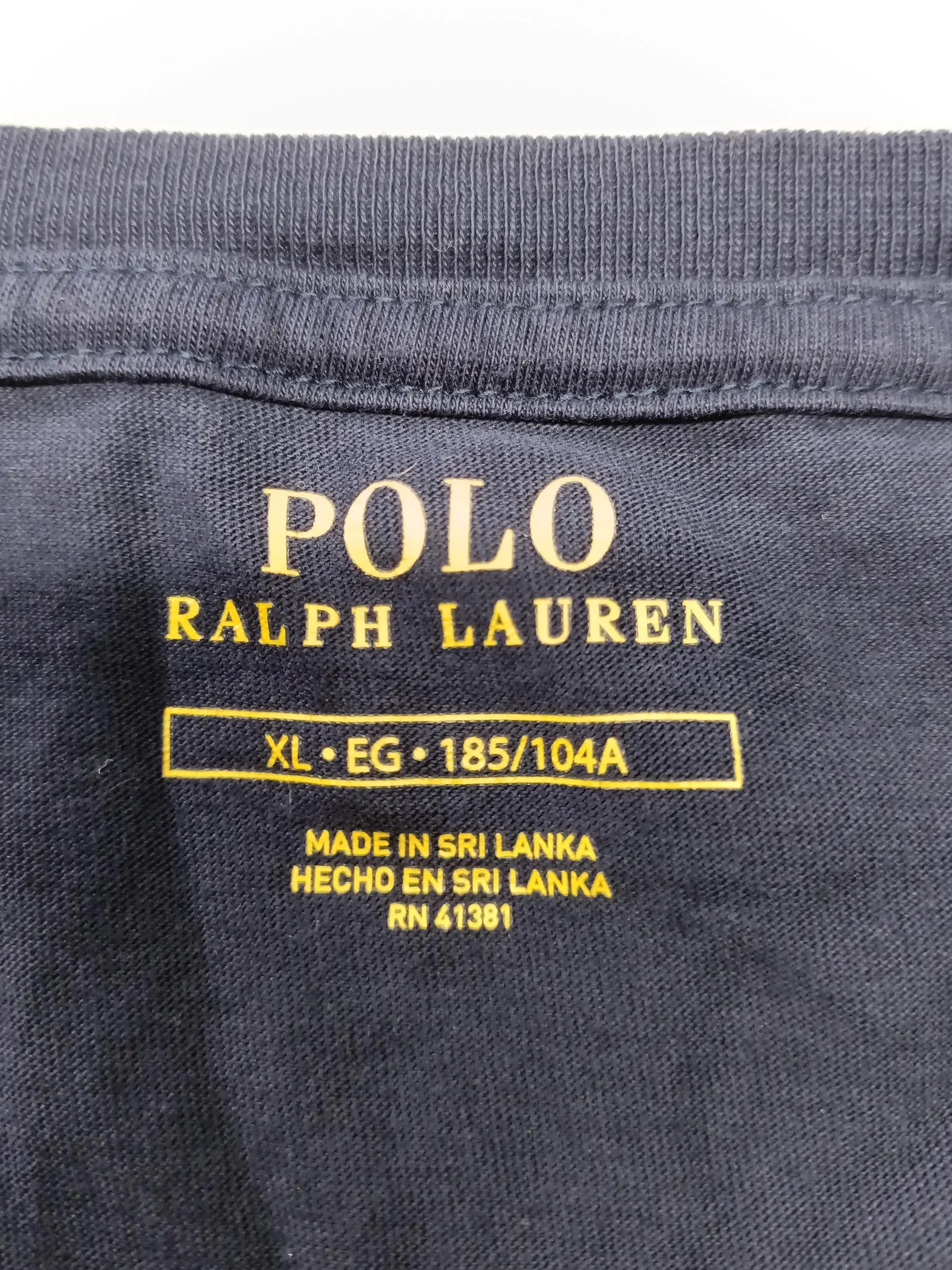Ralph Lauren Men's T-Shirt XL Blue 100% Cotton Basic - Image 5