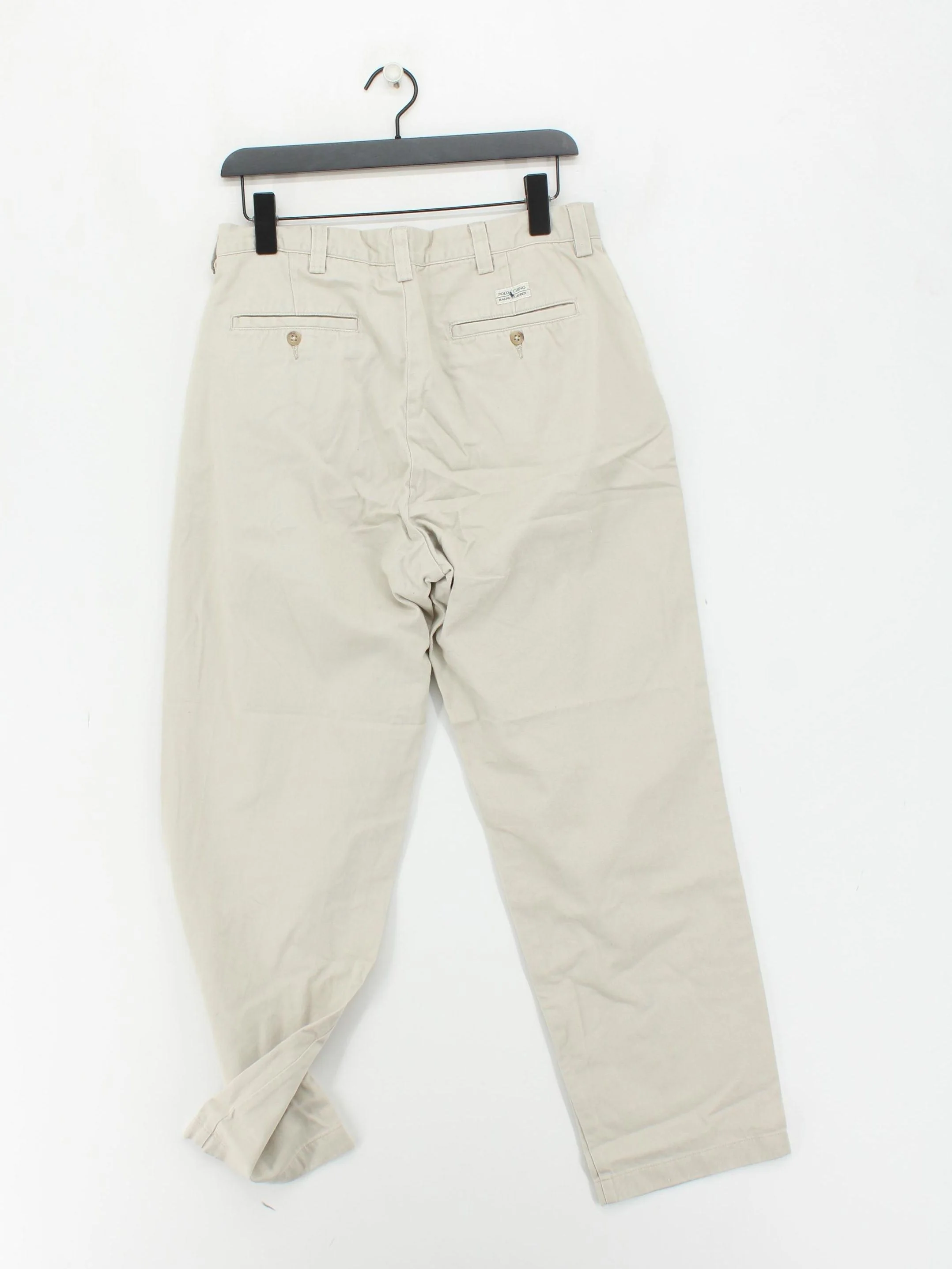 Ralph Lauren Men's Trousers L Cream 100% Cotton Straight Chino - Image 2