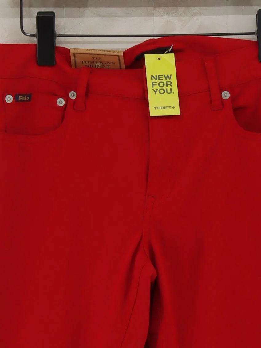 Ralph Lauren Men's Trousers W 29 in Red Cotton with Other, Elastane Chino - Image 3