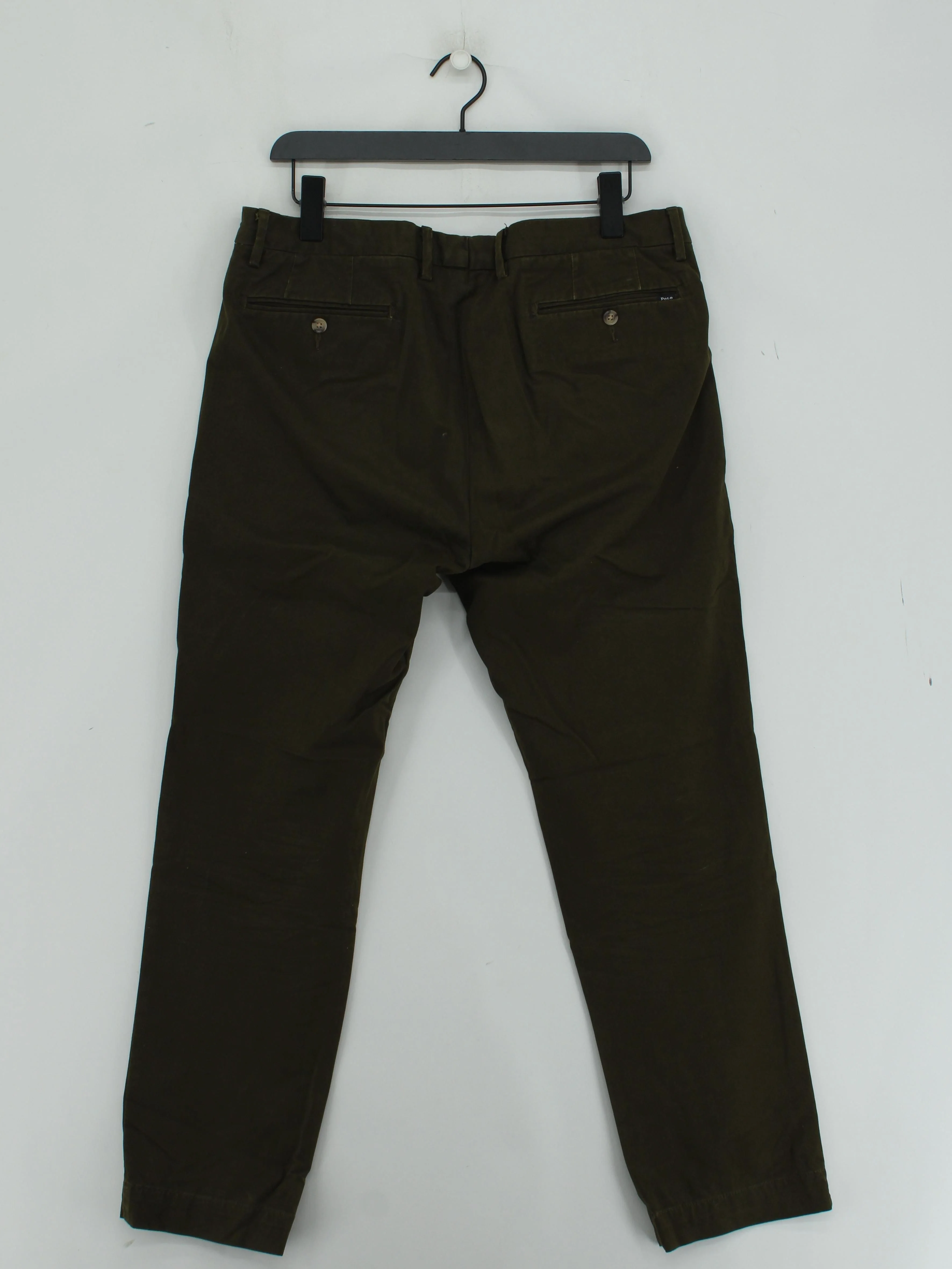 Ralph Lauren Men's Trousers W 34 in Green Cotton with Elastane Chino - Image 2