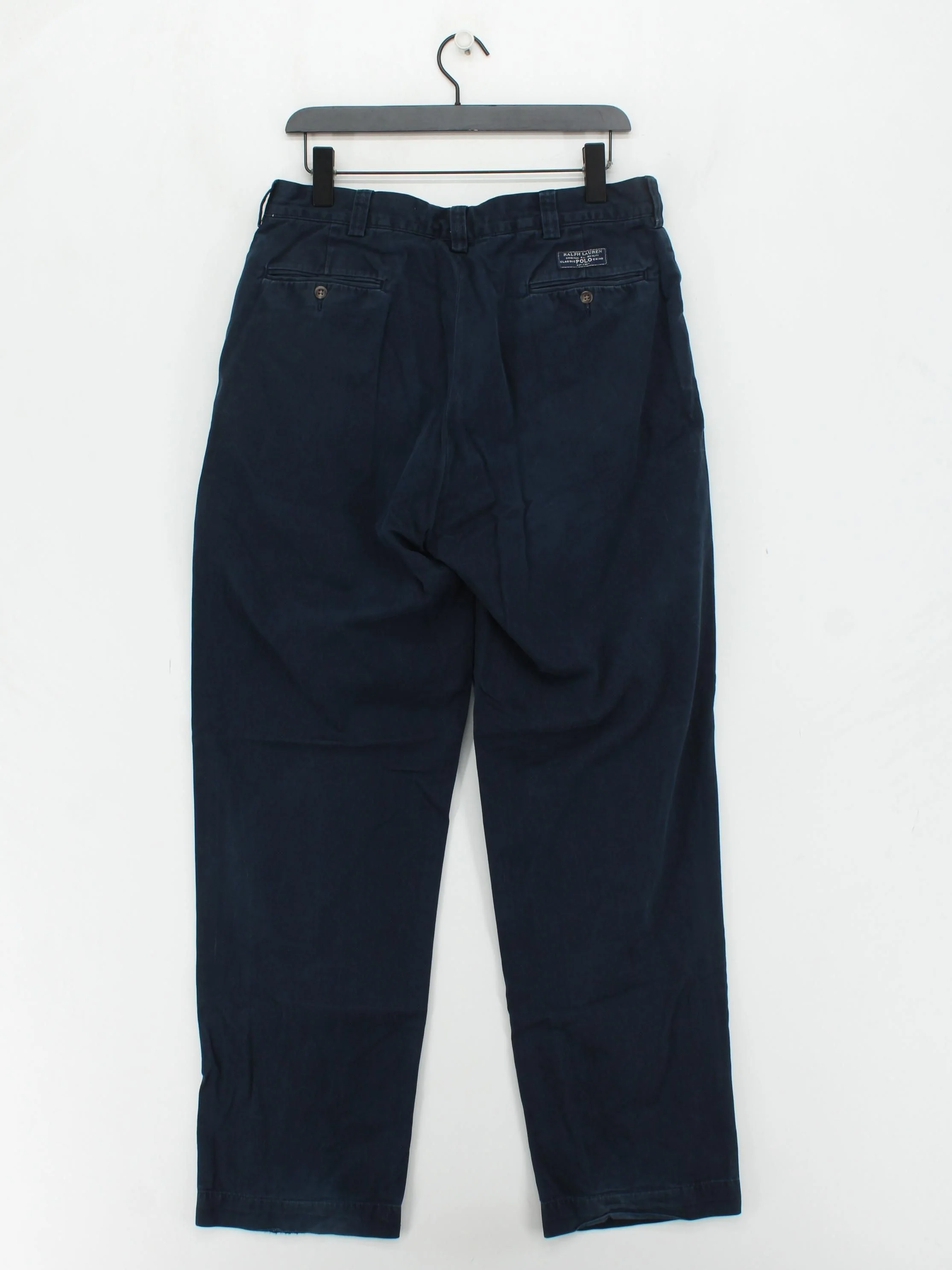 Ralph Lauren Men's Trousers W 36 in; L 34 in Blue 100% Cotton Straight Chino - Image 2