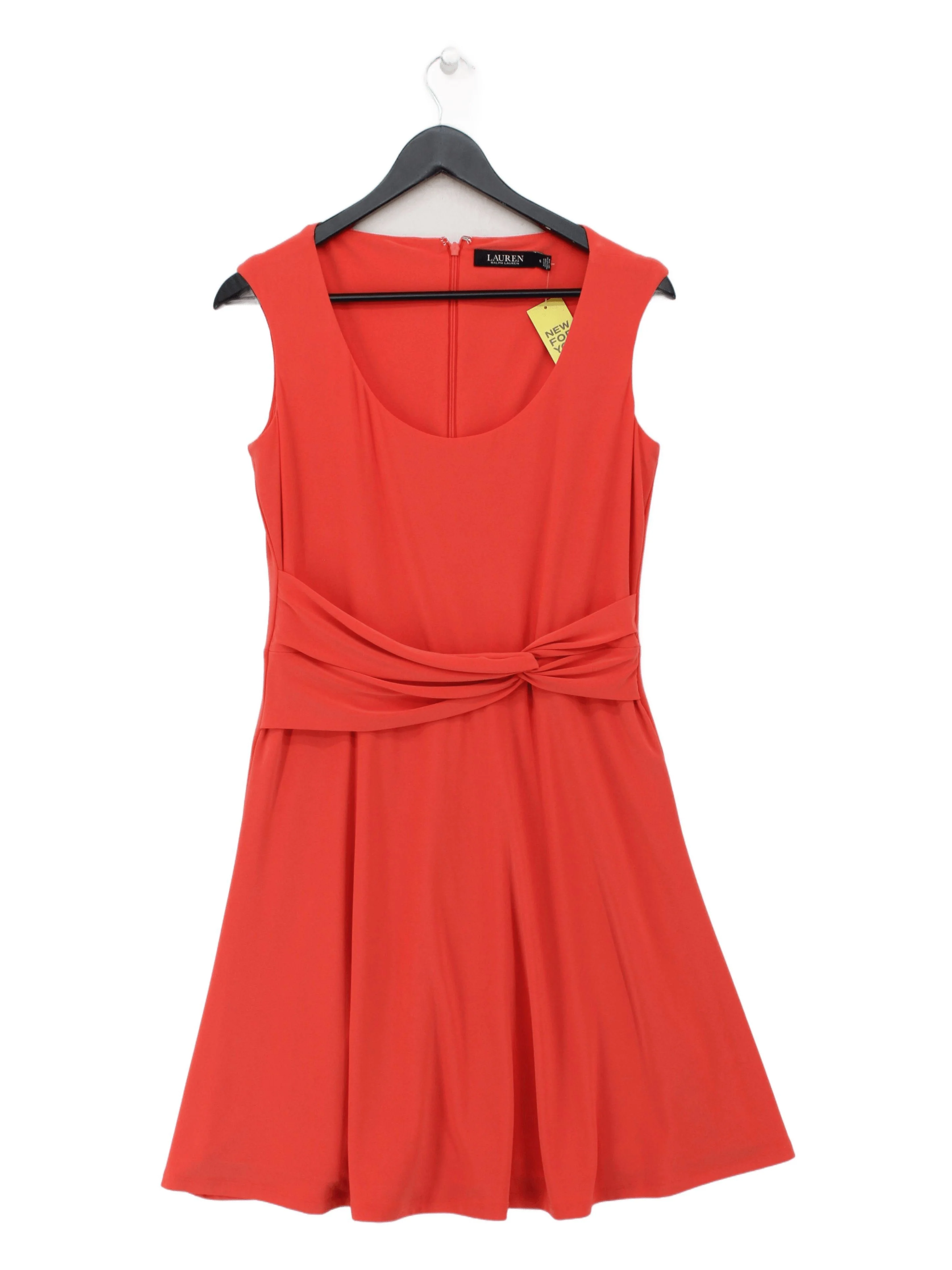 Ralph Lauren Skater Midi Dress in Orange