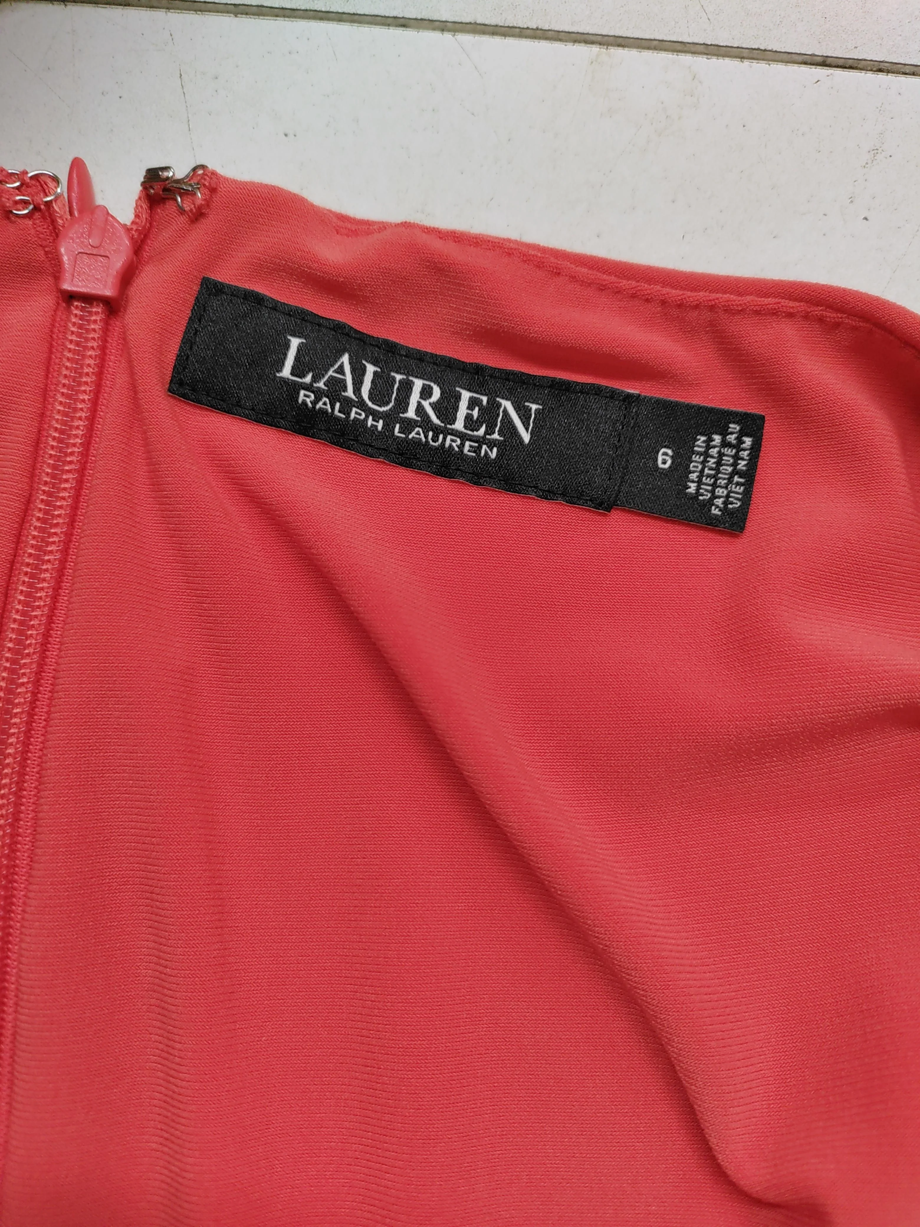 Ralph Lauren Skater Midi Dress in Orange - Image 5