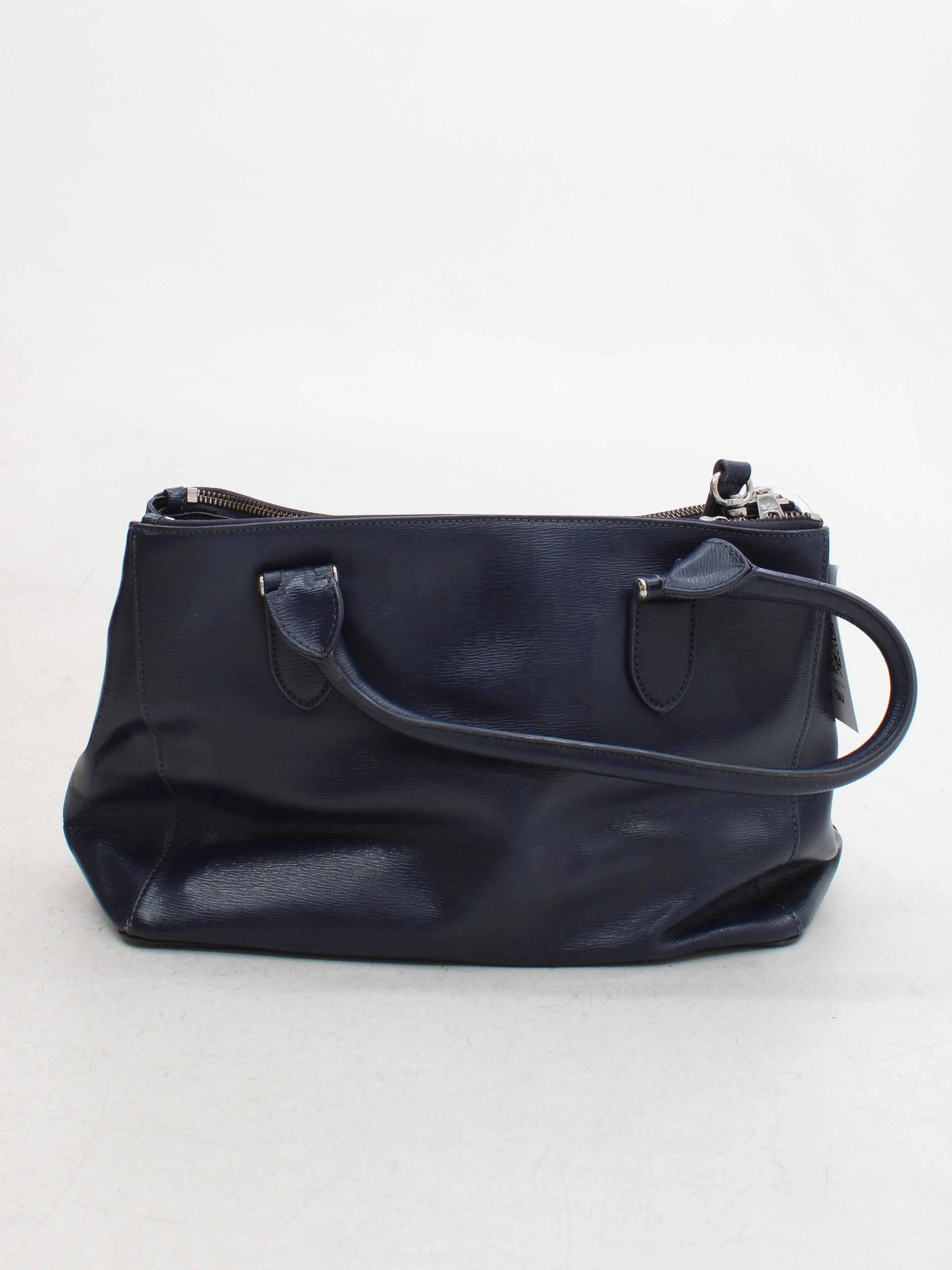 Ralph Lauren Women's Bag Blue 100% Leather Shoulder Bag - Image 2