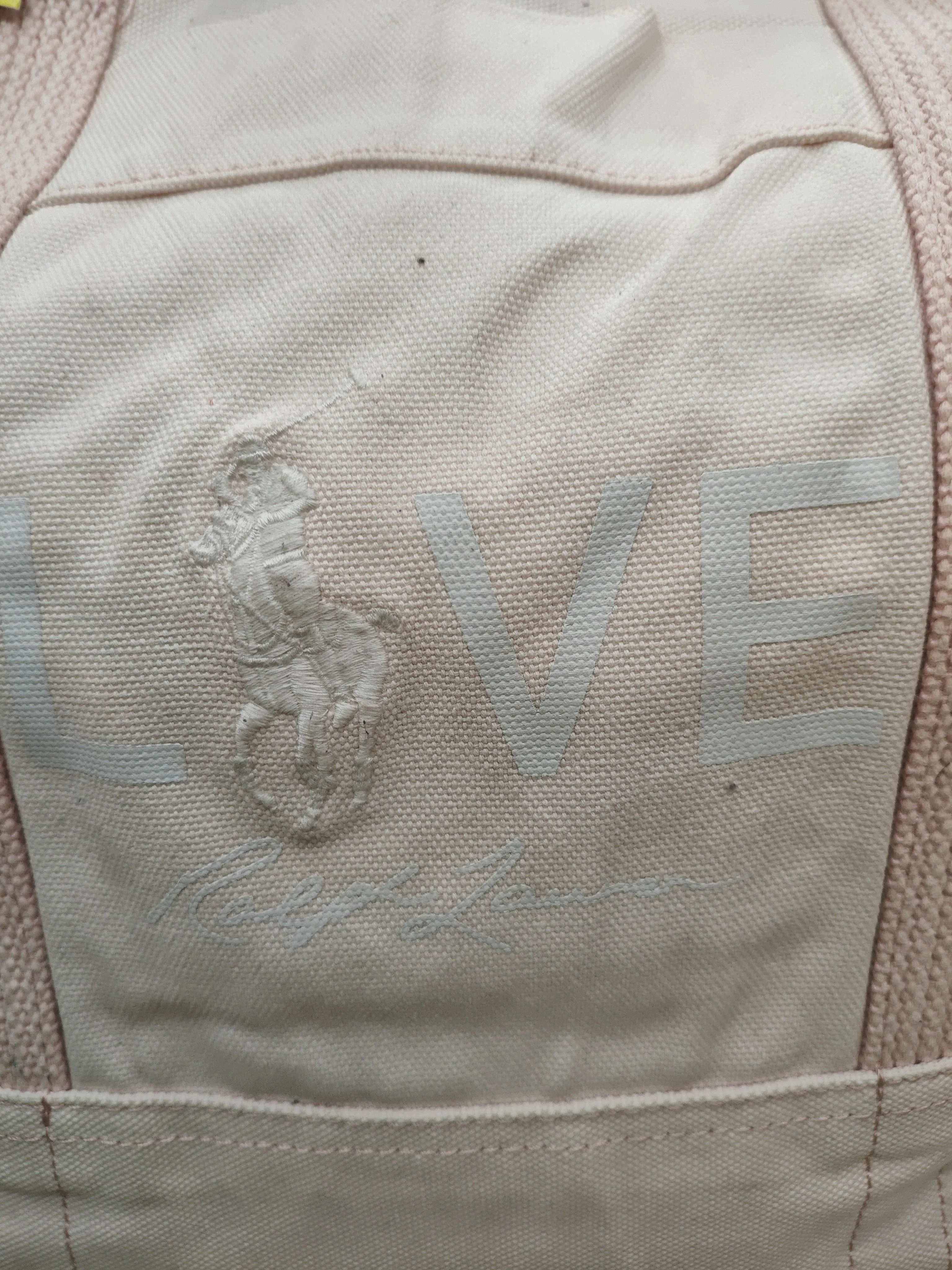 Ralph Lauren Women's Bag Cream 100% Cotton Tote - Image 3