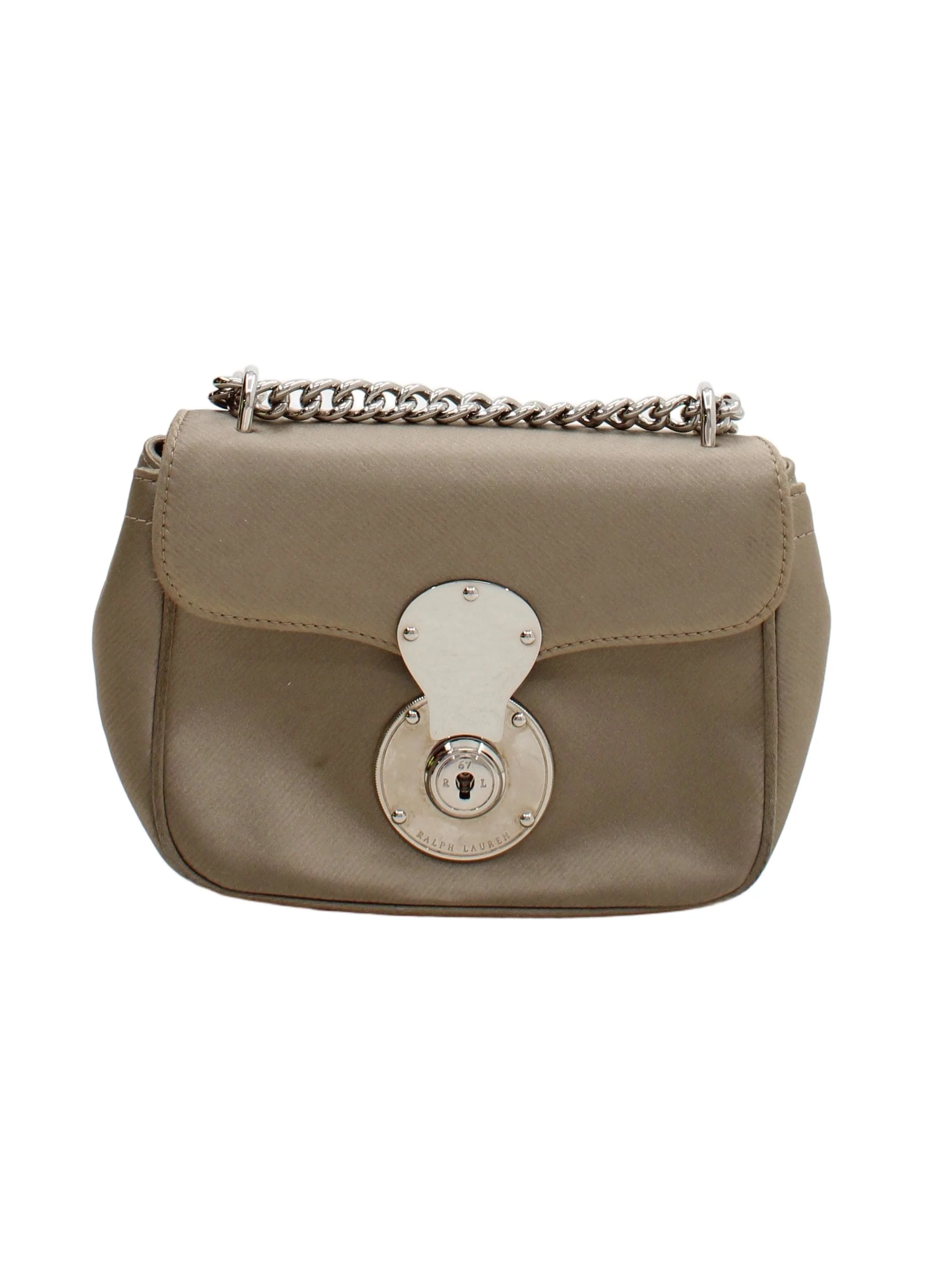 Ralph Lauren Women's Bag Grey 100% Faux Leather Shoulder Bag