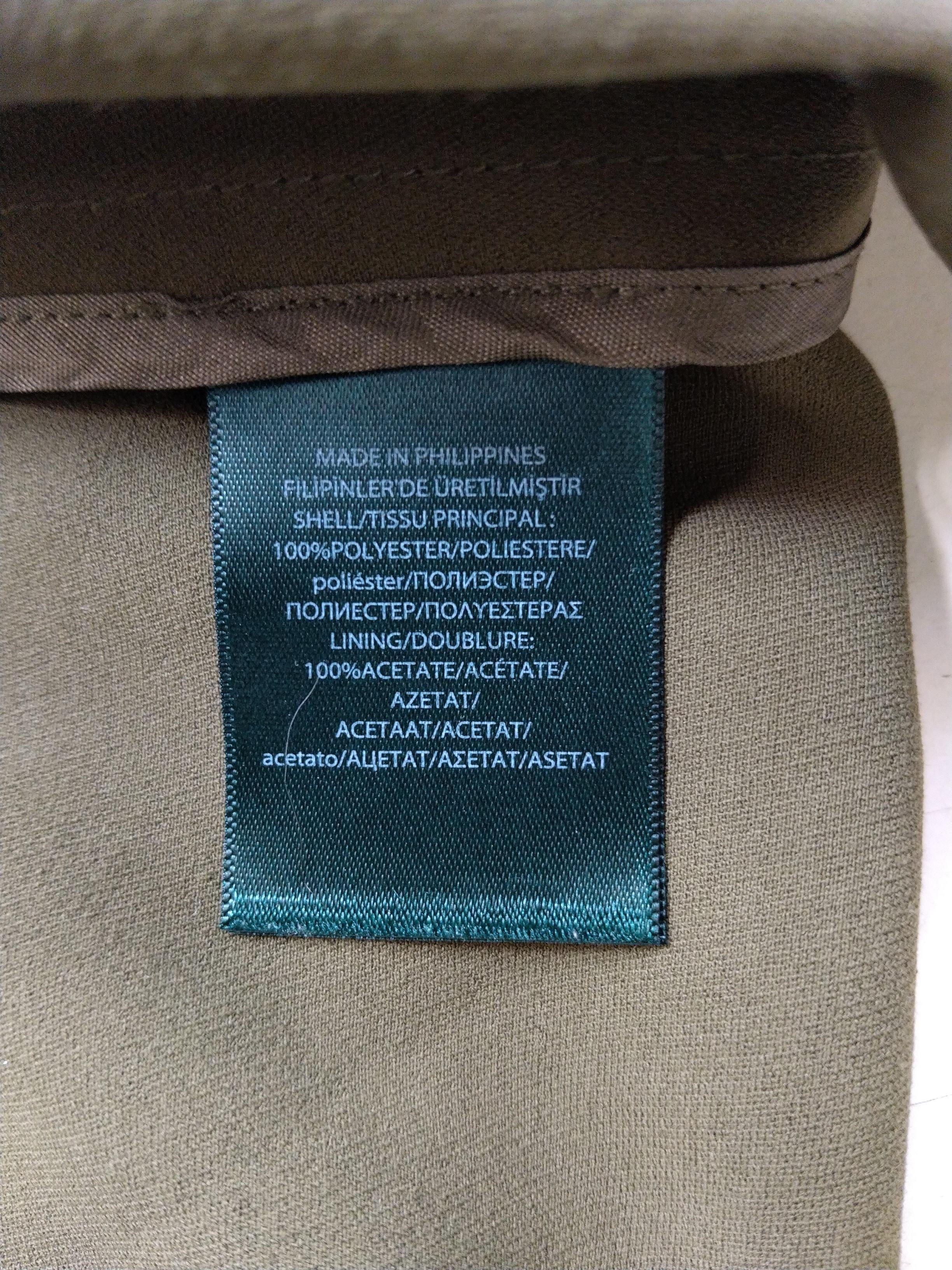 Ralph Lauren Women's Blazer UK 10 Green Polyester with Acetate Overcoat - Image 6