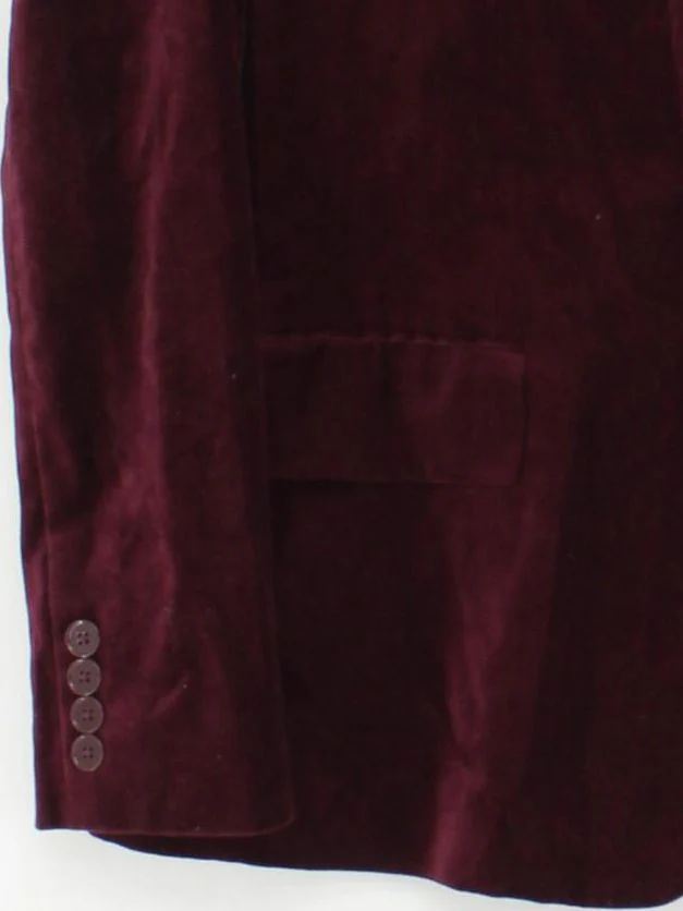 Ralph Lauren Women's Blazer UK 10 Red Cotton with Elastane, Polyester Overcoat - Image 4