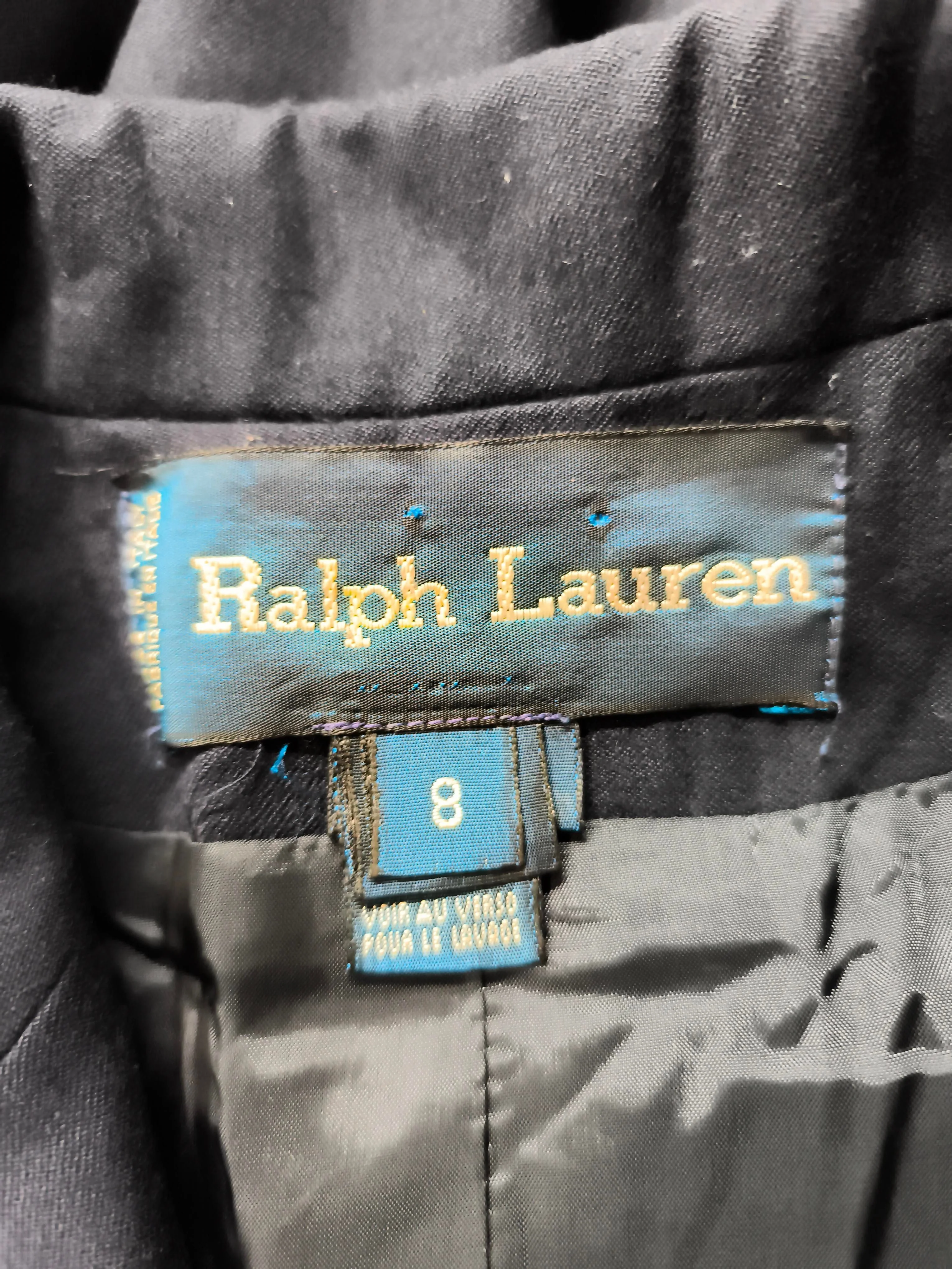 Ralph Lauren Women's Blazer UK 12 Blue 100% Other Overcoat - Image 5