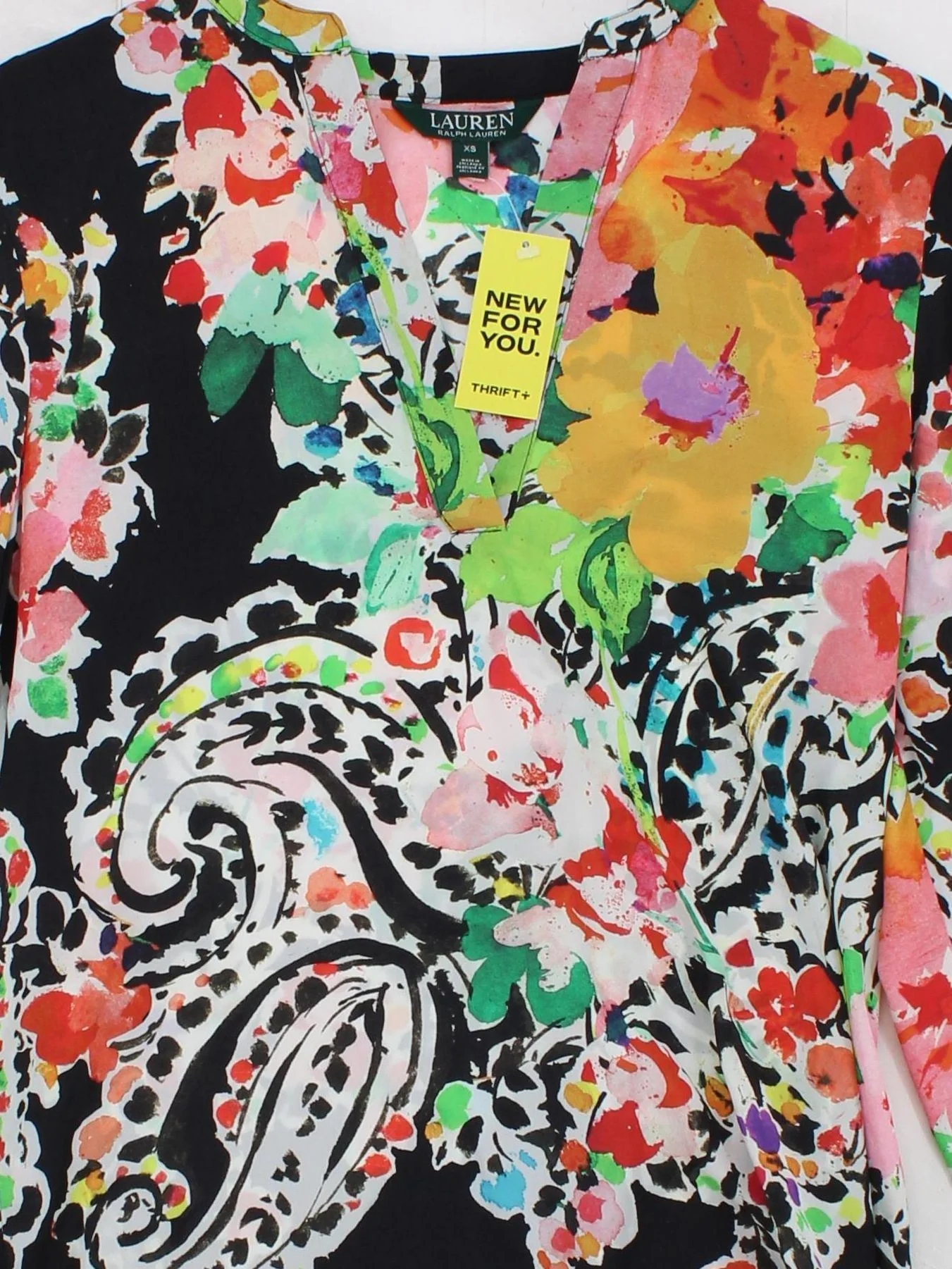 Ralph Lauren Women's Blouse XS Multi 100% Polyester Basic - Image 3