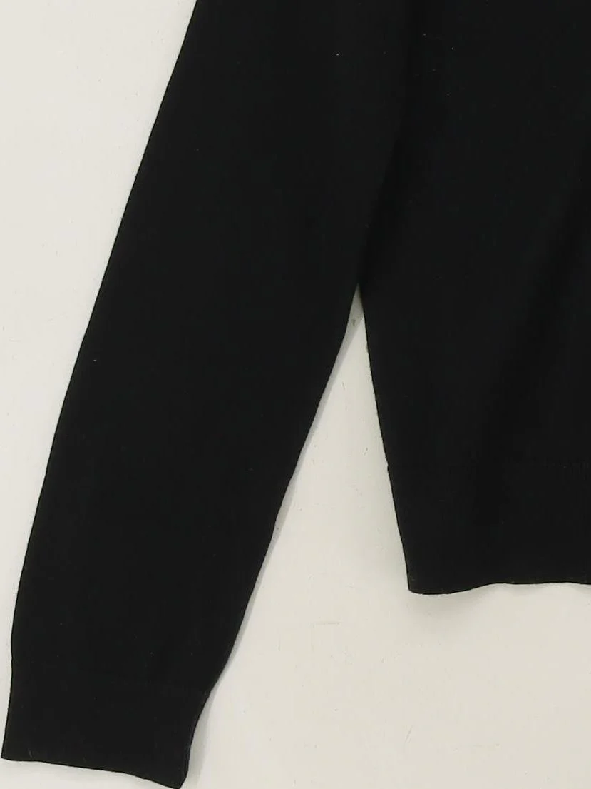 Ralph Lauren Women's Cardigan L Black 100% Cotton Round Neck Cardigan - Image 4