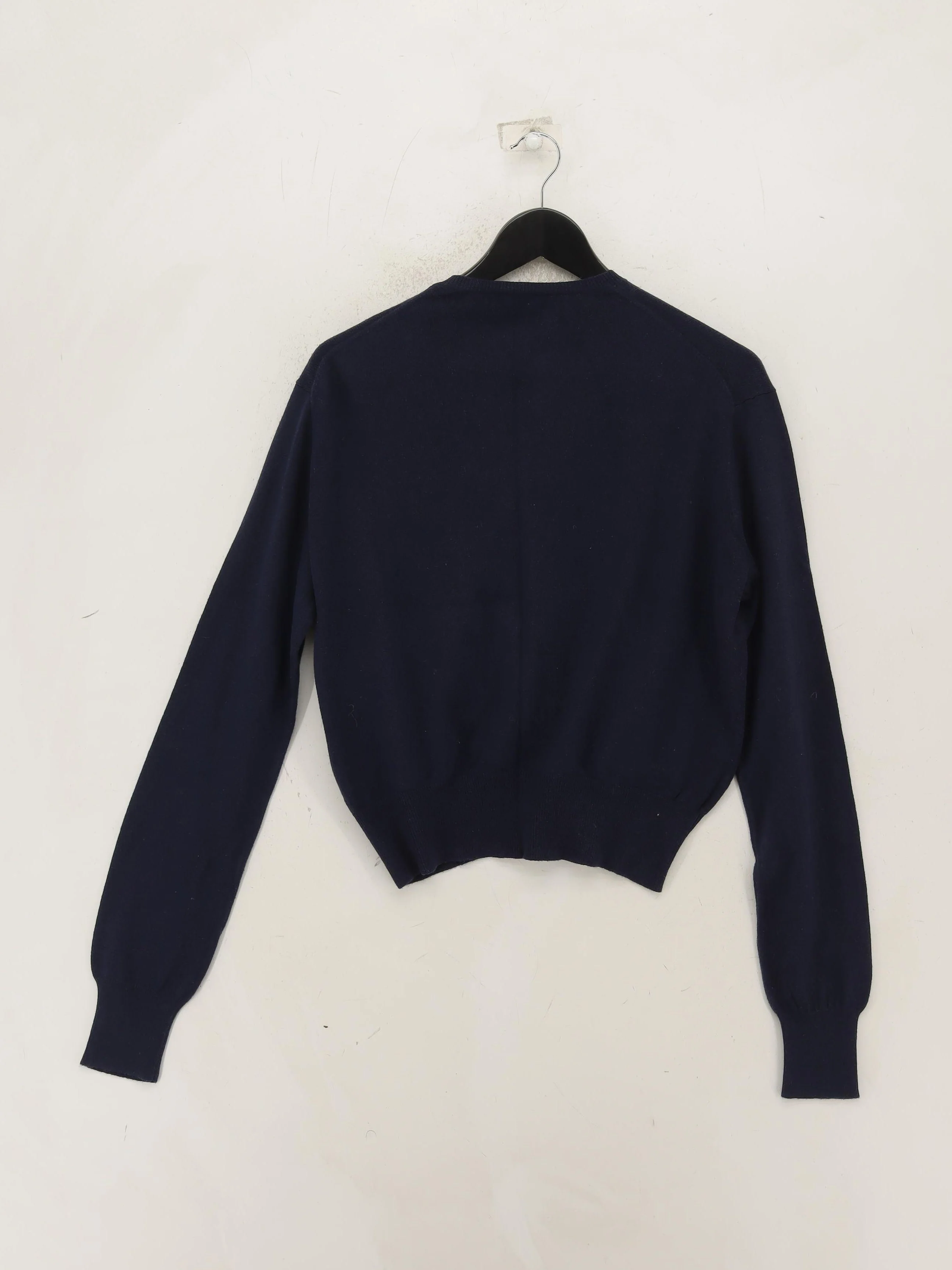 Ralph Lauren Women's Cardigan L Blue Wool with Elastane Round Neck Cardigan - Image 2