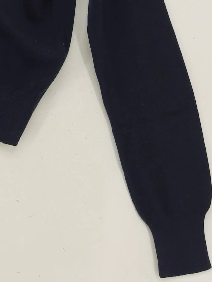 Ralph Lauren Women's Cardigan L Blue Wool with Elastane Round Neck Cardigan - Image 4