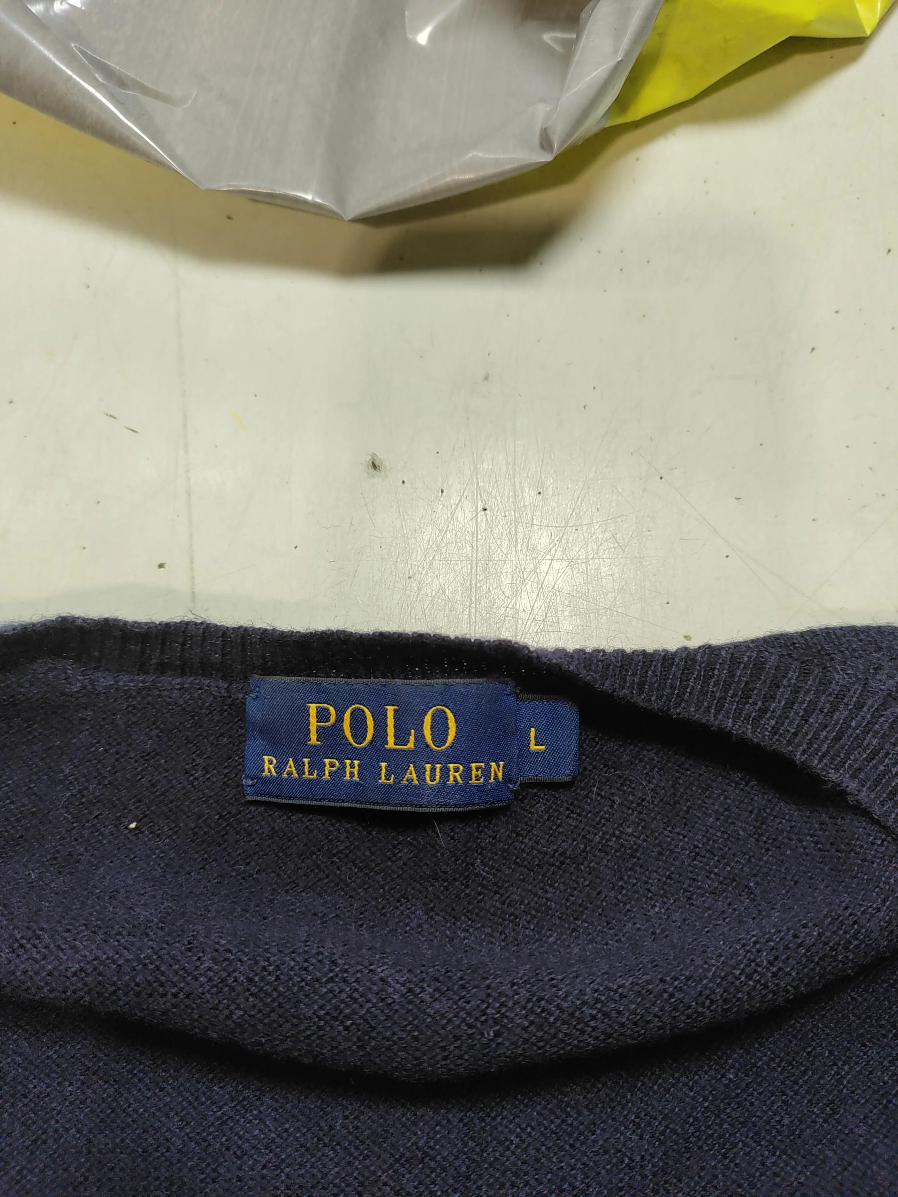 Ralph Lauren Women's Cardigan L Blue Wool with Elastane Round Neck Cardigan - Image 6