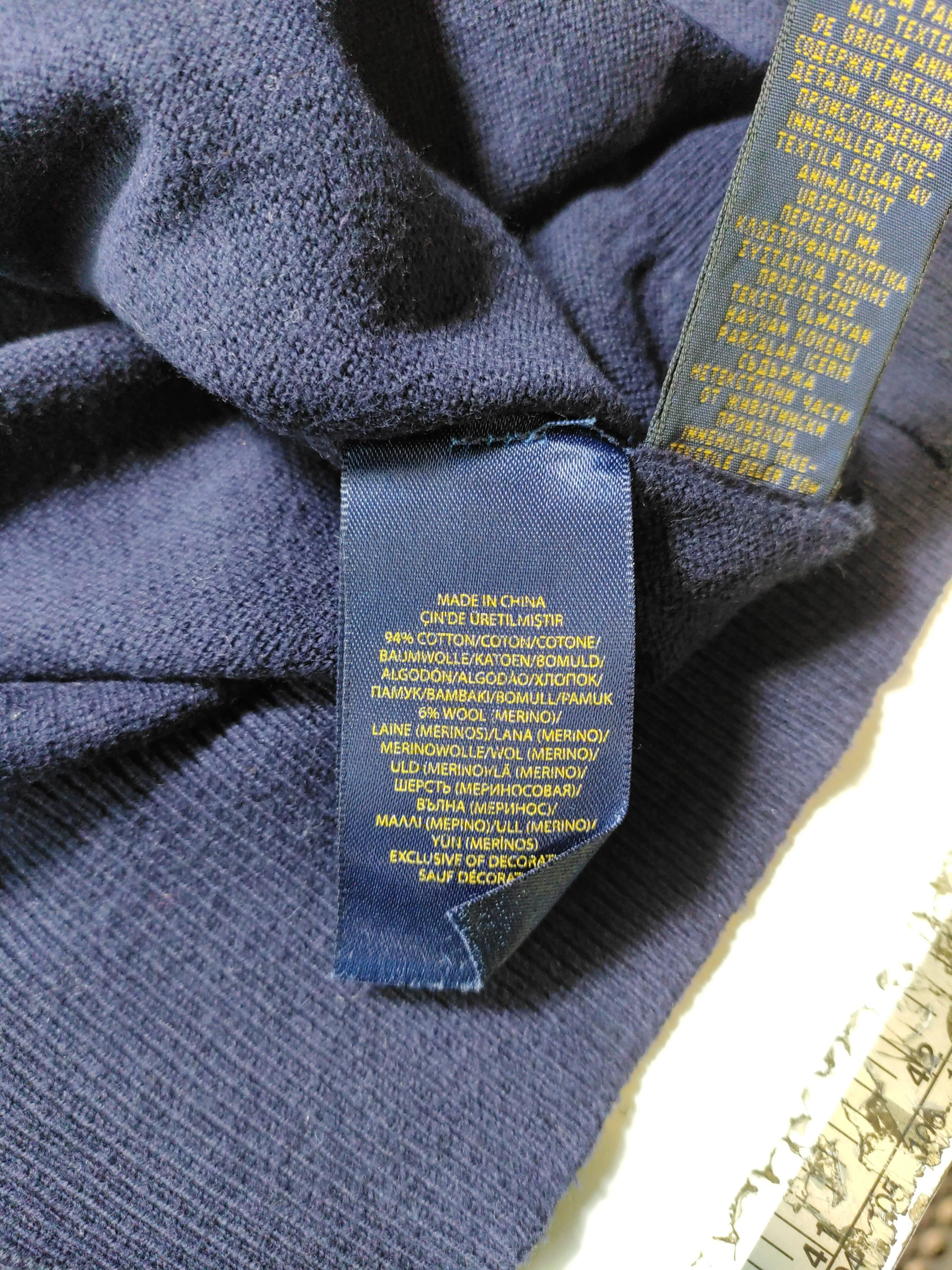 Ralph Lauren Women's Cardigan L Blue Wool with Elastane Round Neck Cardigan - Image 7