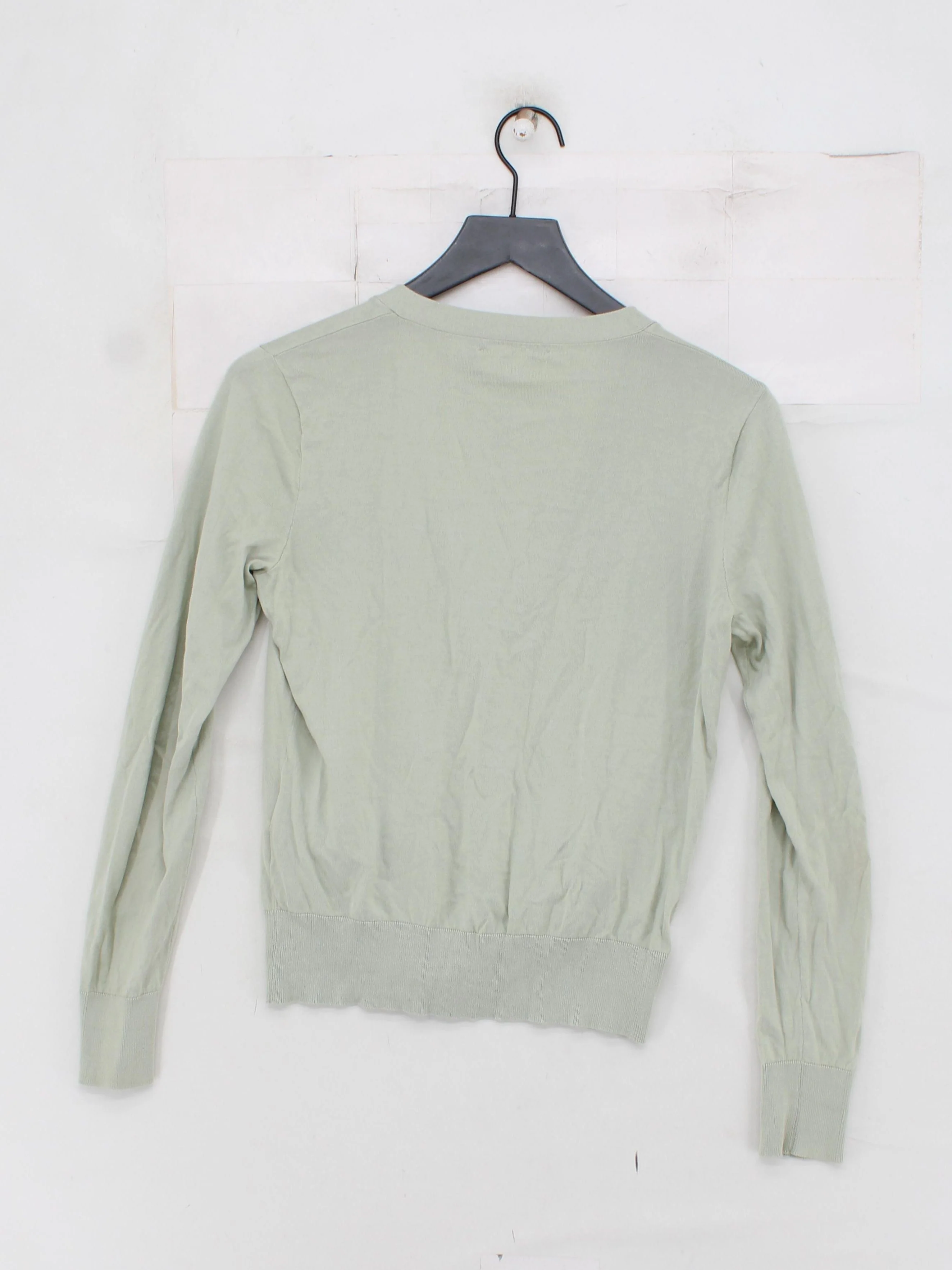 Ralph Lauren Women's Cardigan M Green 100% Cotton V-Neck Cardigan - Image 2