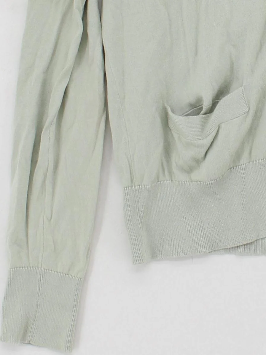 Ralph Lauren Women's Cardigan M Green 100% Cotton V-Neck Cardigan - Image 4