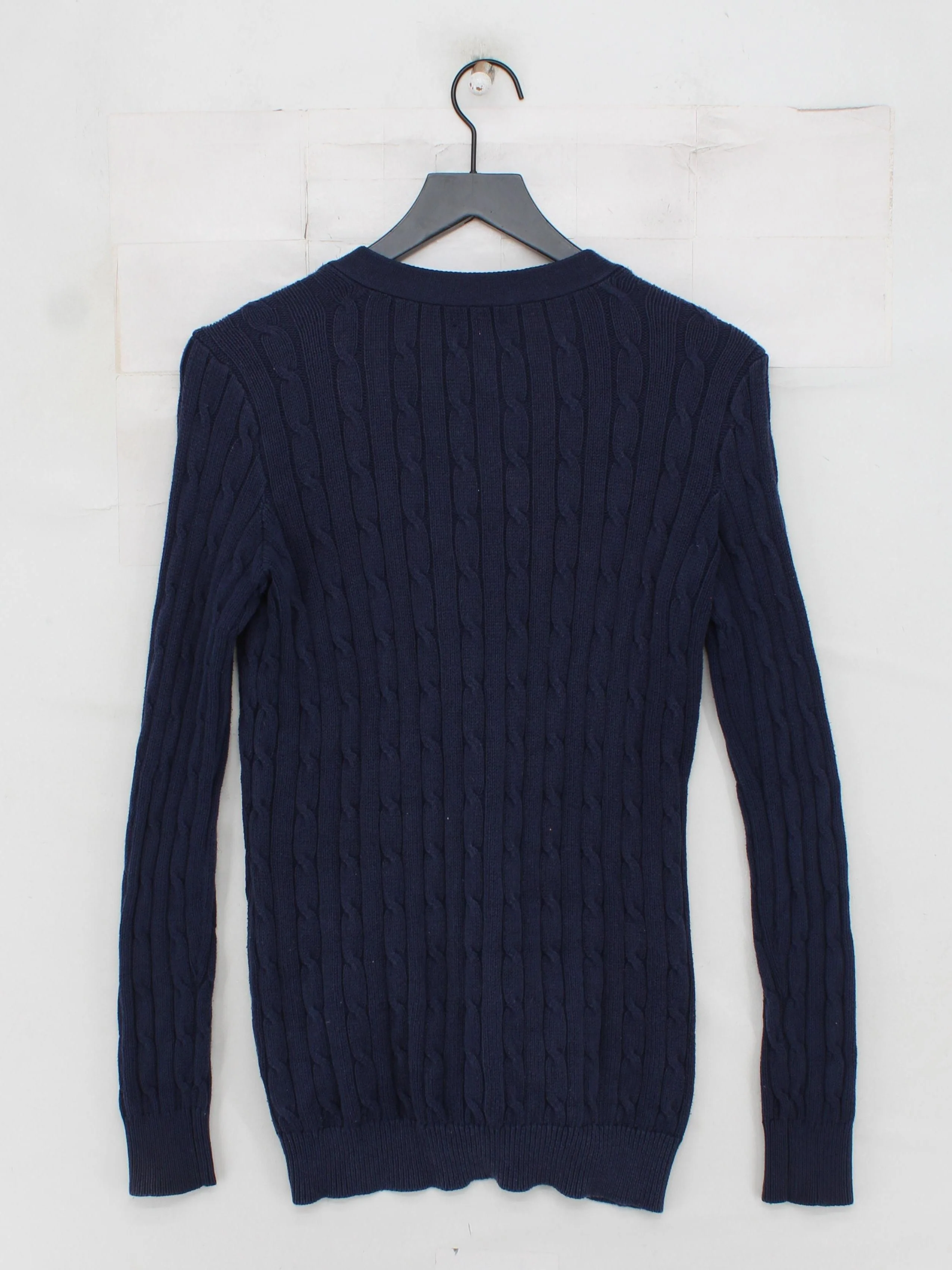 Ralph Lauren Women's Cardigan S Blue 100% Cotton V-Neck Cardigan - Image 2