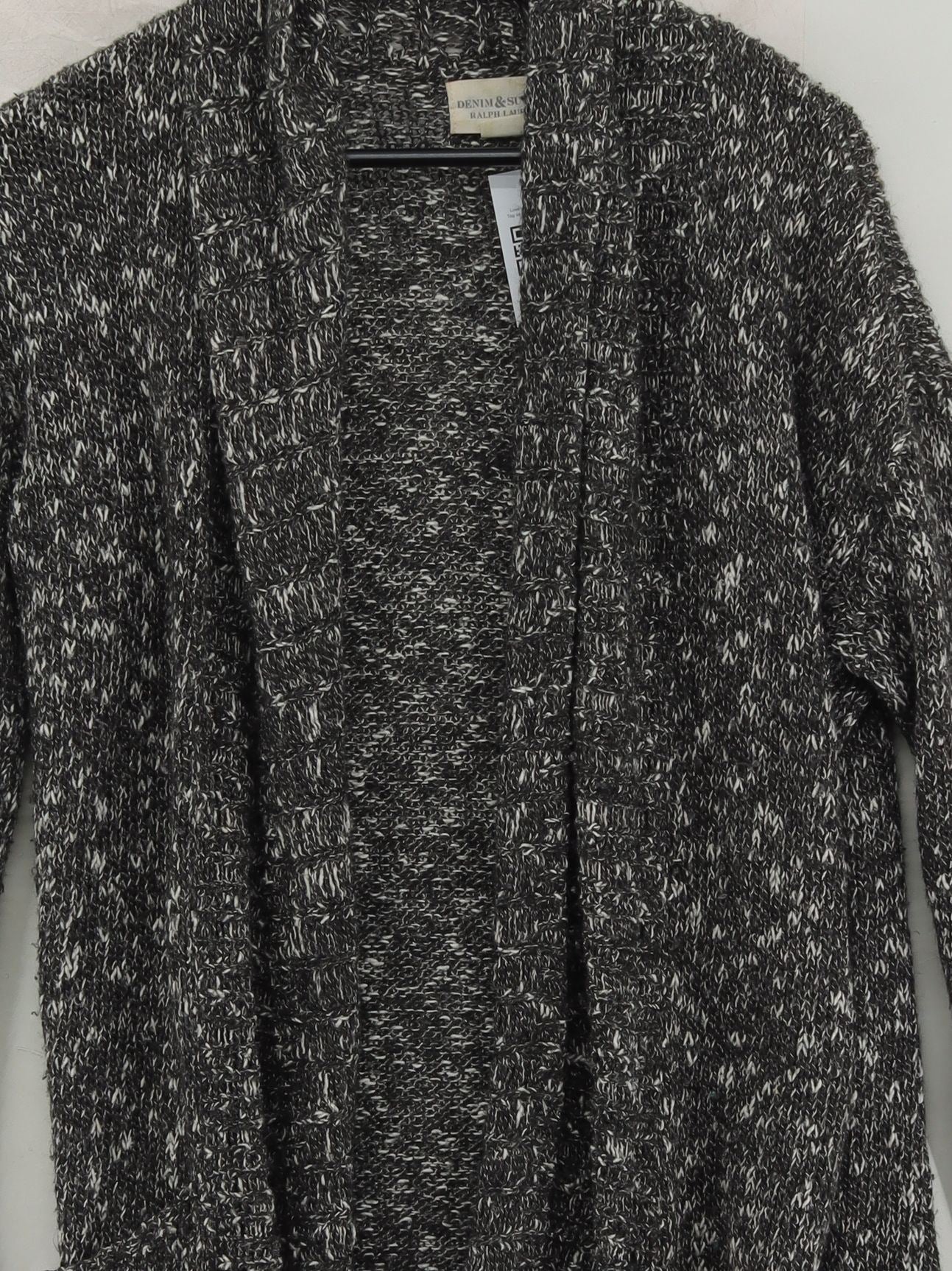 Ralph Lauren Women's Cardigan S Grey Cotton with Acrylic V-Neck Cardigan - Image 3