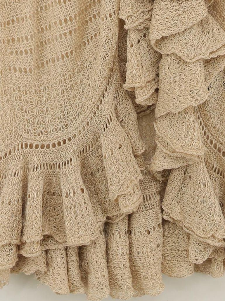 Ralph Lauren Women's Cardigan S Tan 100% Linen Collared Cardigan - Image 4