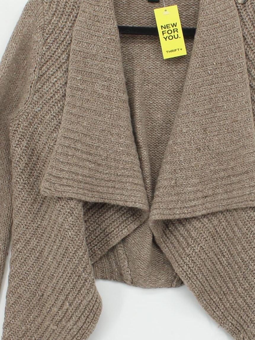 Ralph Lauren Women's Cardigan S Tan Wool with Acrylic, Nylon, Other Cardigan - Image 3